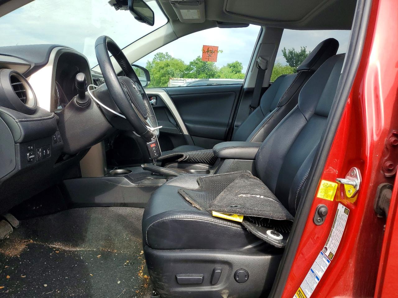 2015 Toyota Rav4 Limited Red vin: 2T3DFREV9FW316588