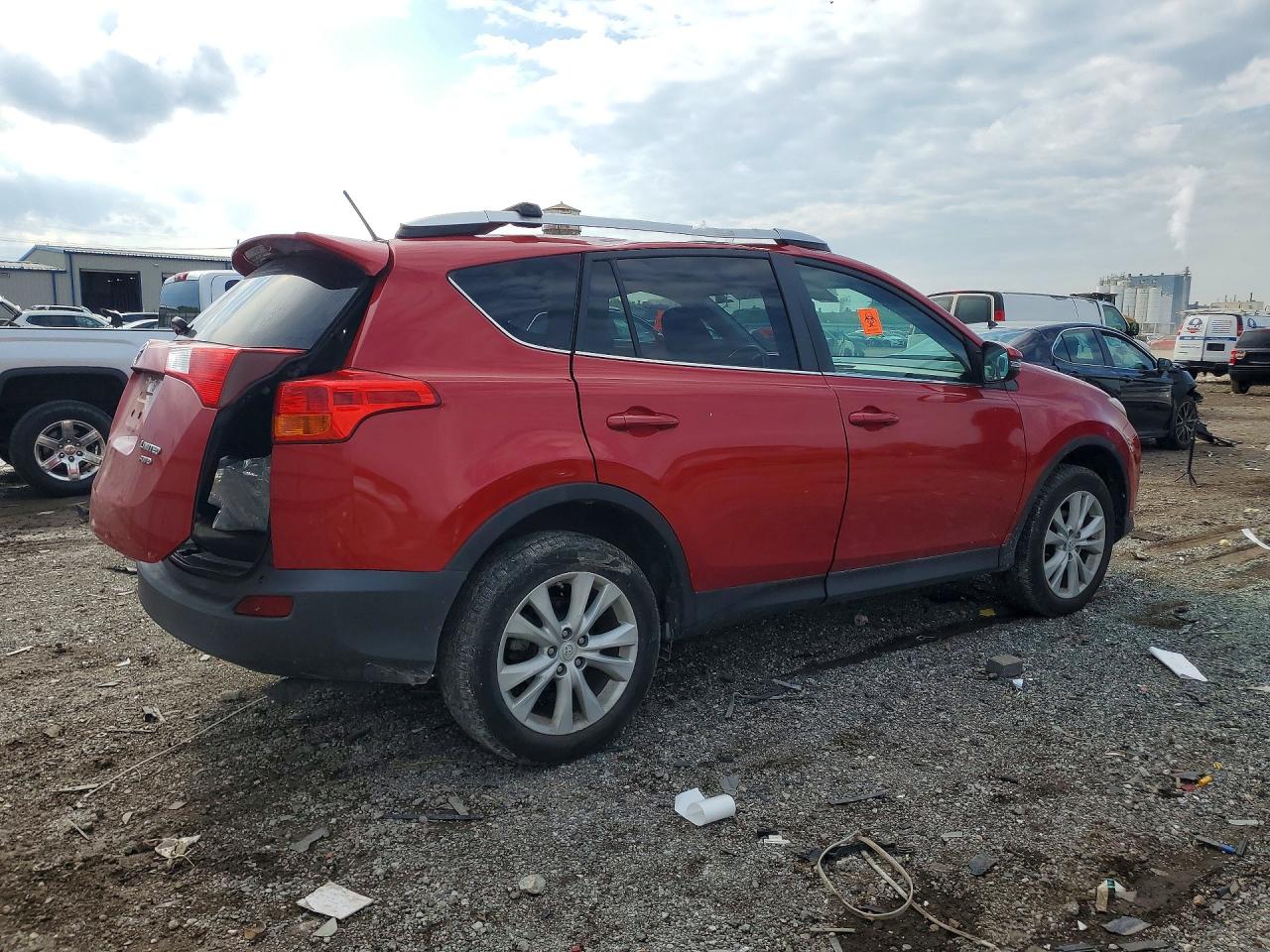 2015 Toyota Rav4 Limited Red vin: 2T3DFREV9FW316588