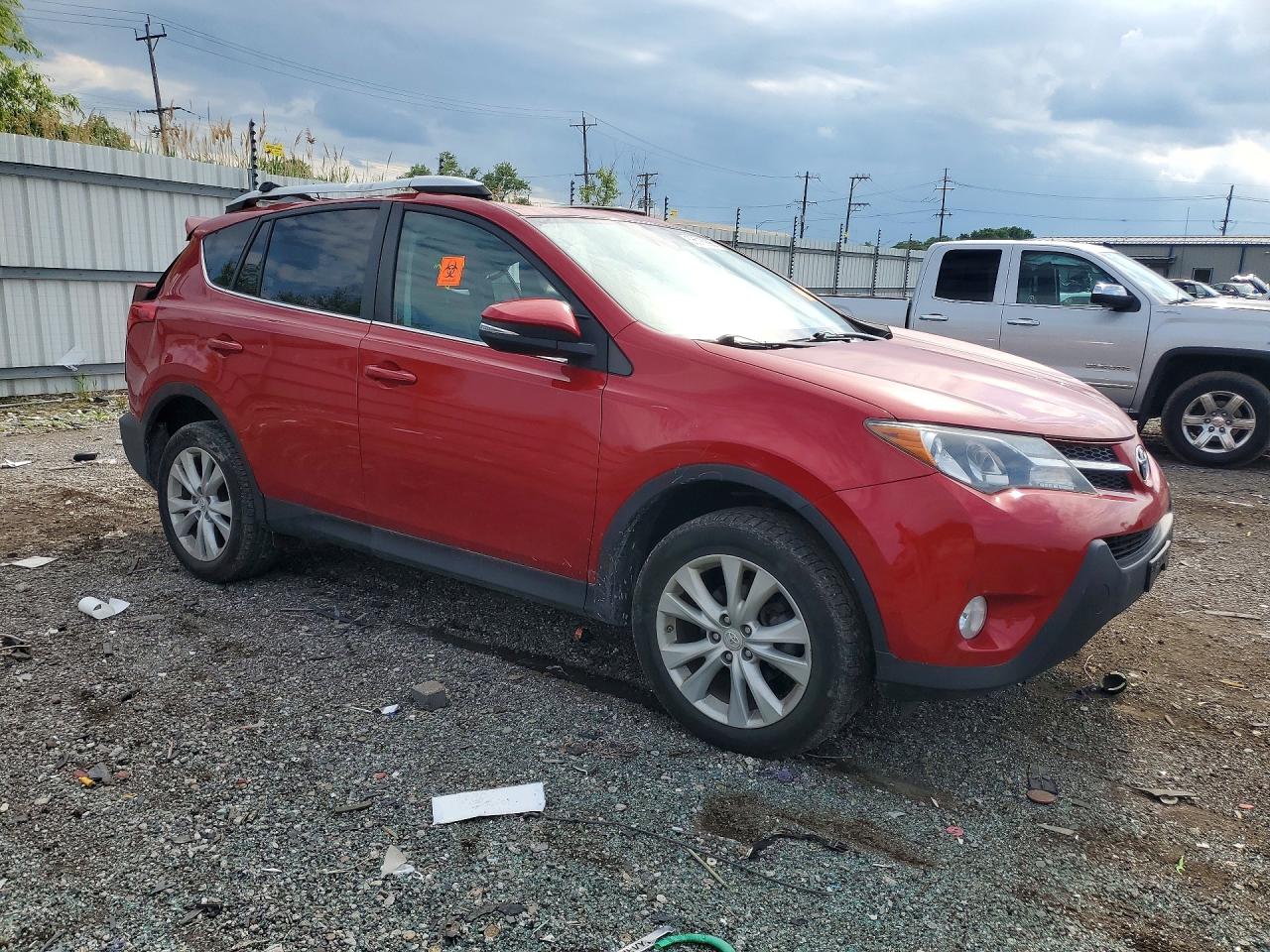 2015 Toyota Rav4 Limited Red vin: 2T3DFREV9FW316588