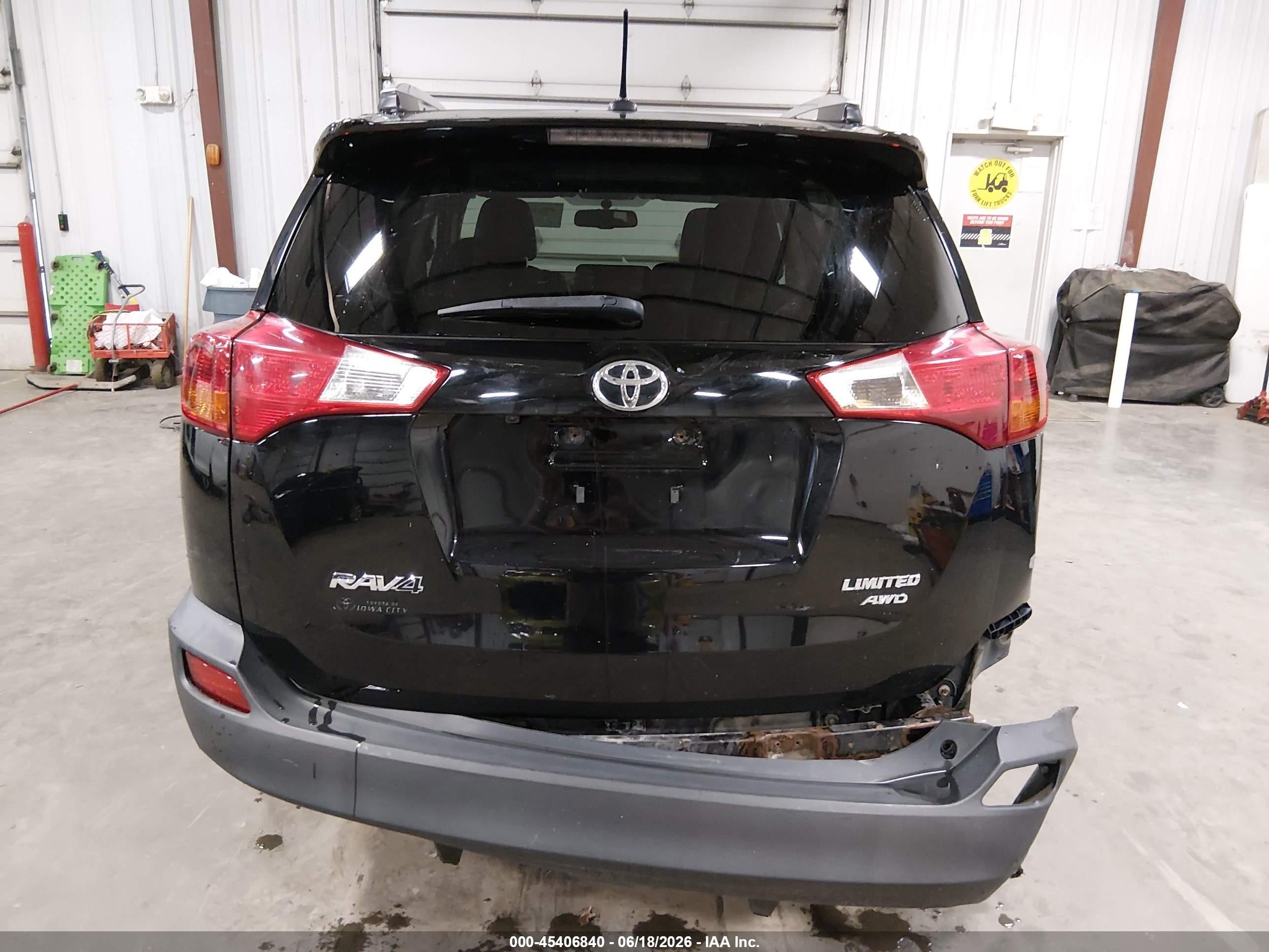 2015 Toyota Rav4 Limited Black vin: 2T3DFREV9FW382705