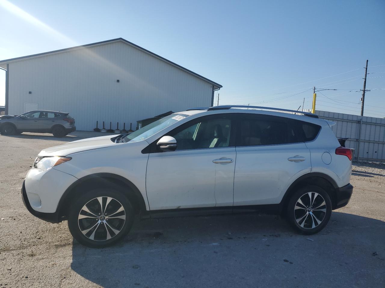 2015 Toyota Rav4 Limited White vin: 2T3DFREV9FW382901 Damage: Left Front Door, Multiple Scratches Heavy, 10 Or More