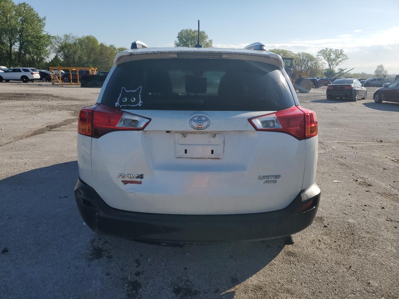2015 Toyota Rav4 Limited White vin: 2T3DFREV9FW382901 Damage: Lift Gate, Multiple Dents/Paint Damage, 3