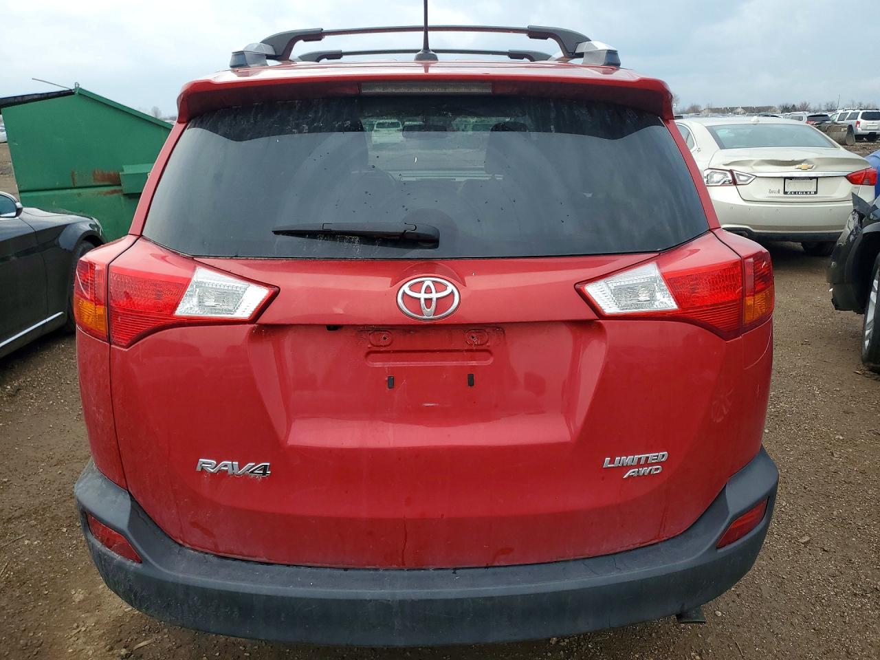 2015 Toyota Rav4 Limited Красный vin: 2T3DFREV9FW397916