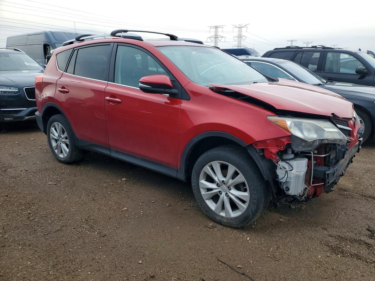 2015 Toyota Rav4 Limited Красный vin: 2T3DFREV9FW397916