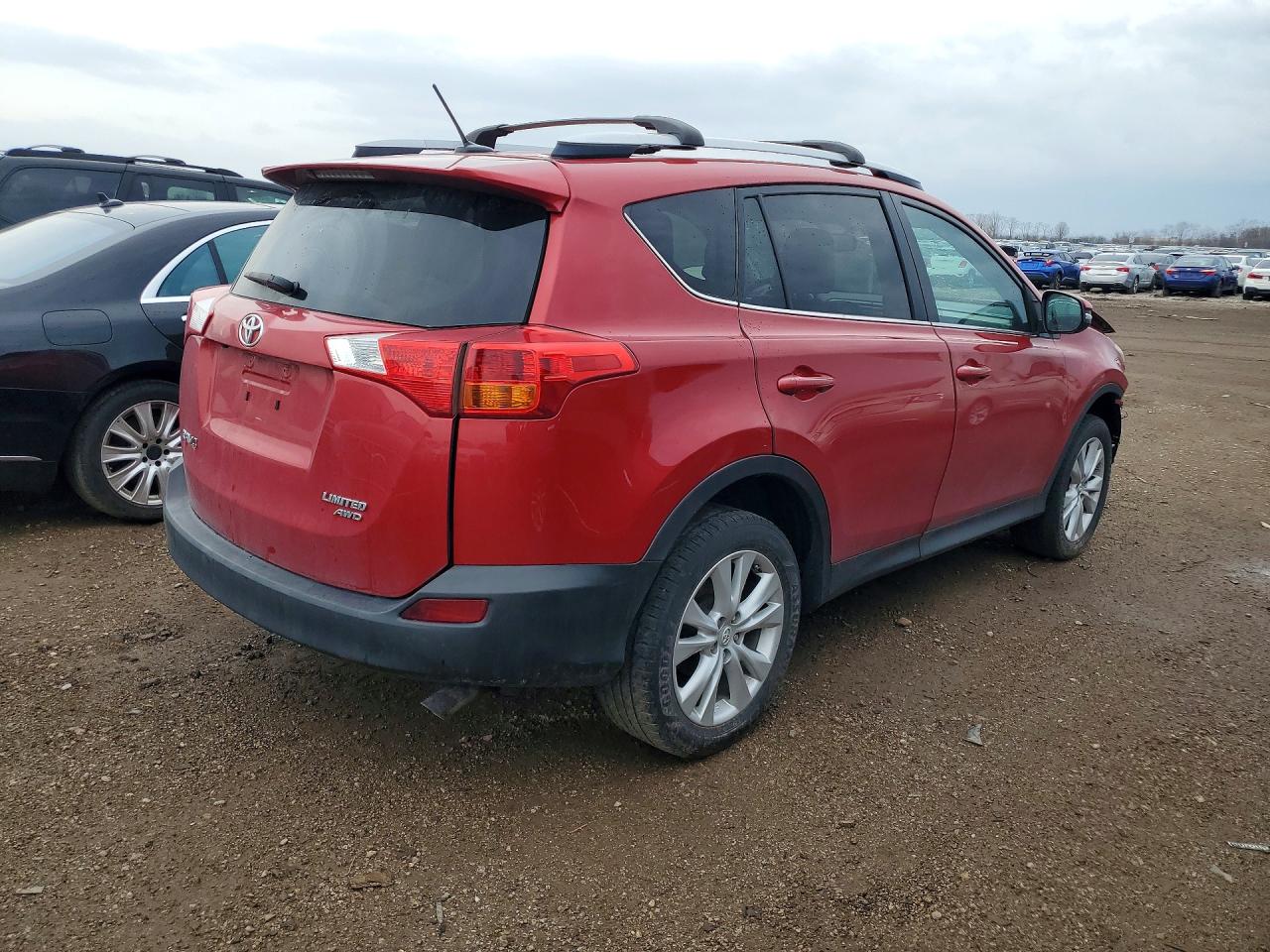 2015 Toyota Rav4 Limited Красный vin: 2T3DFREV9FW397916