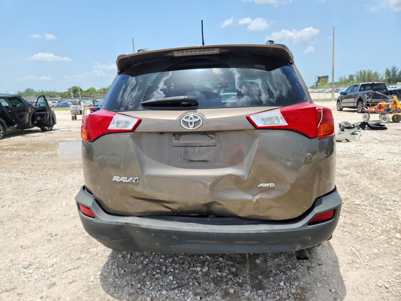 2013 Toyota Rav4 Limited Коричневый vin: 2T3DFREVXDW003658
