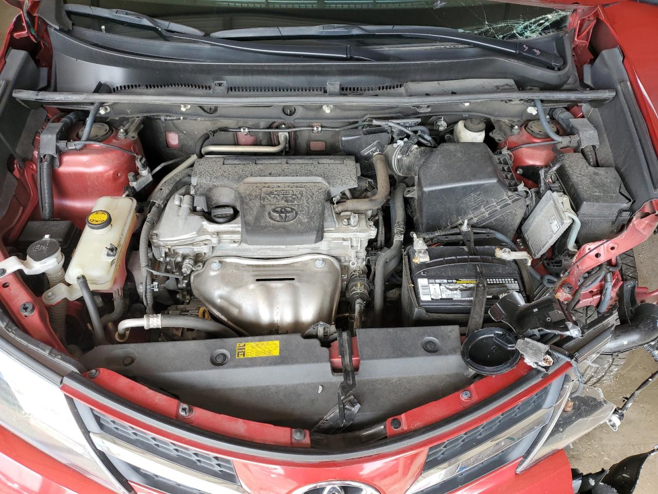 2013 Toyota Rav4 Limited Red vin: 2T3DFREVXDW043884