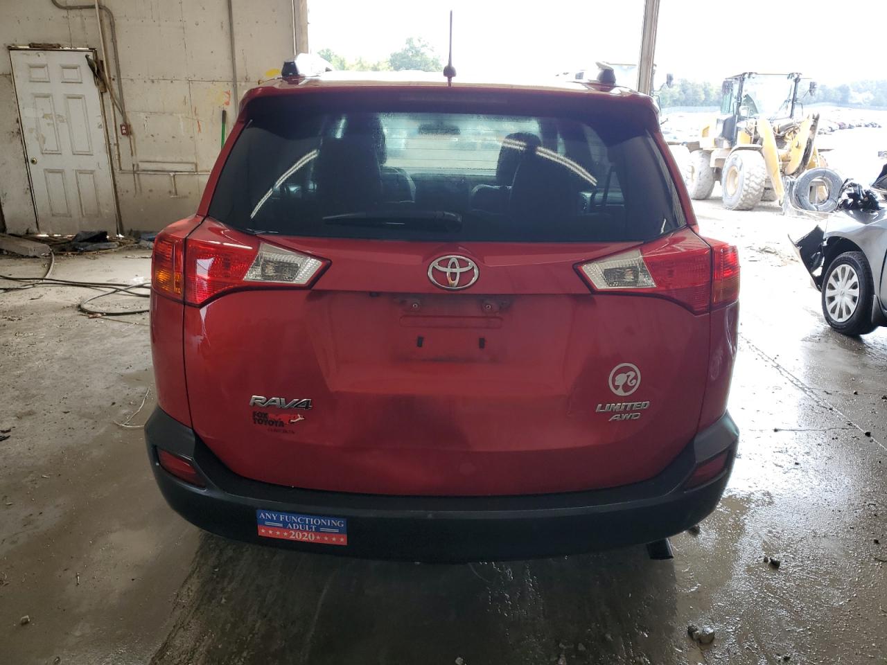 2013 Toyota Rav4 Limited Red vin: 2T3DFREVXDW043884