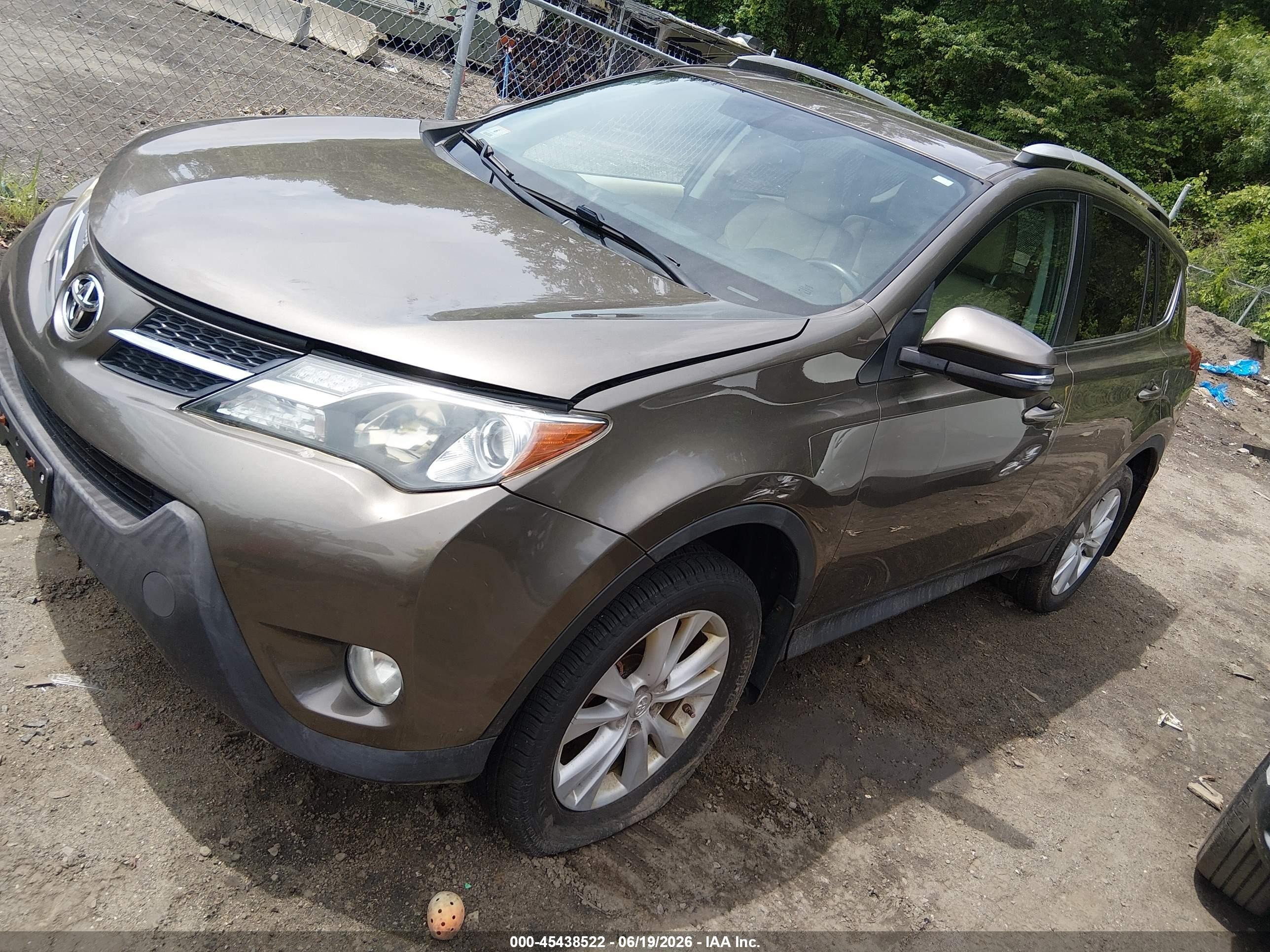 2013 Toyota Rav4 Limited Brown vin: 2T3DFREVXDW079428