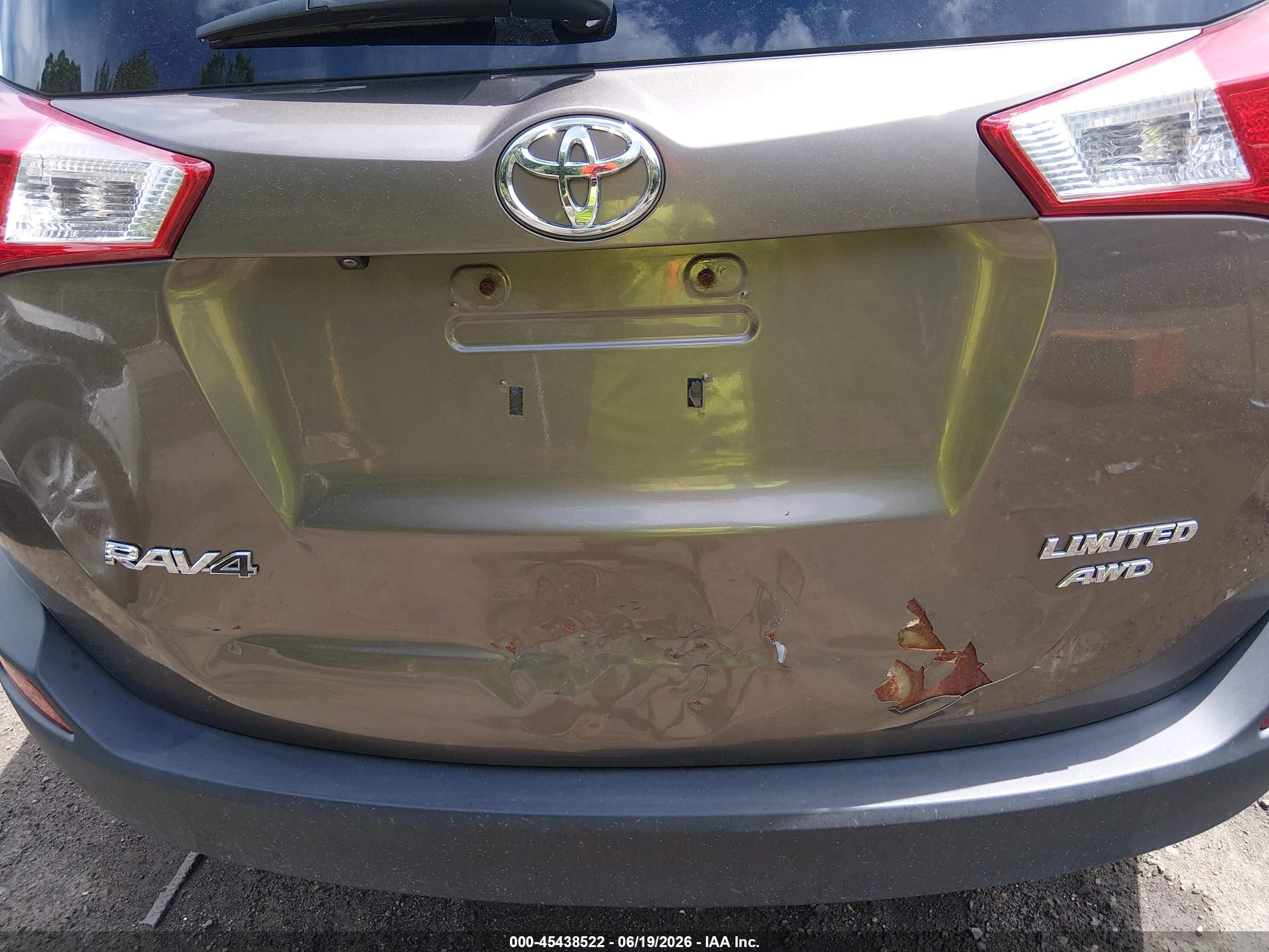 2013 Toyota Rav4 Limited Brown vin: 2T3DFREVXDW079428