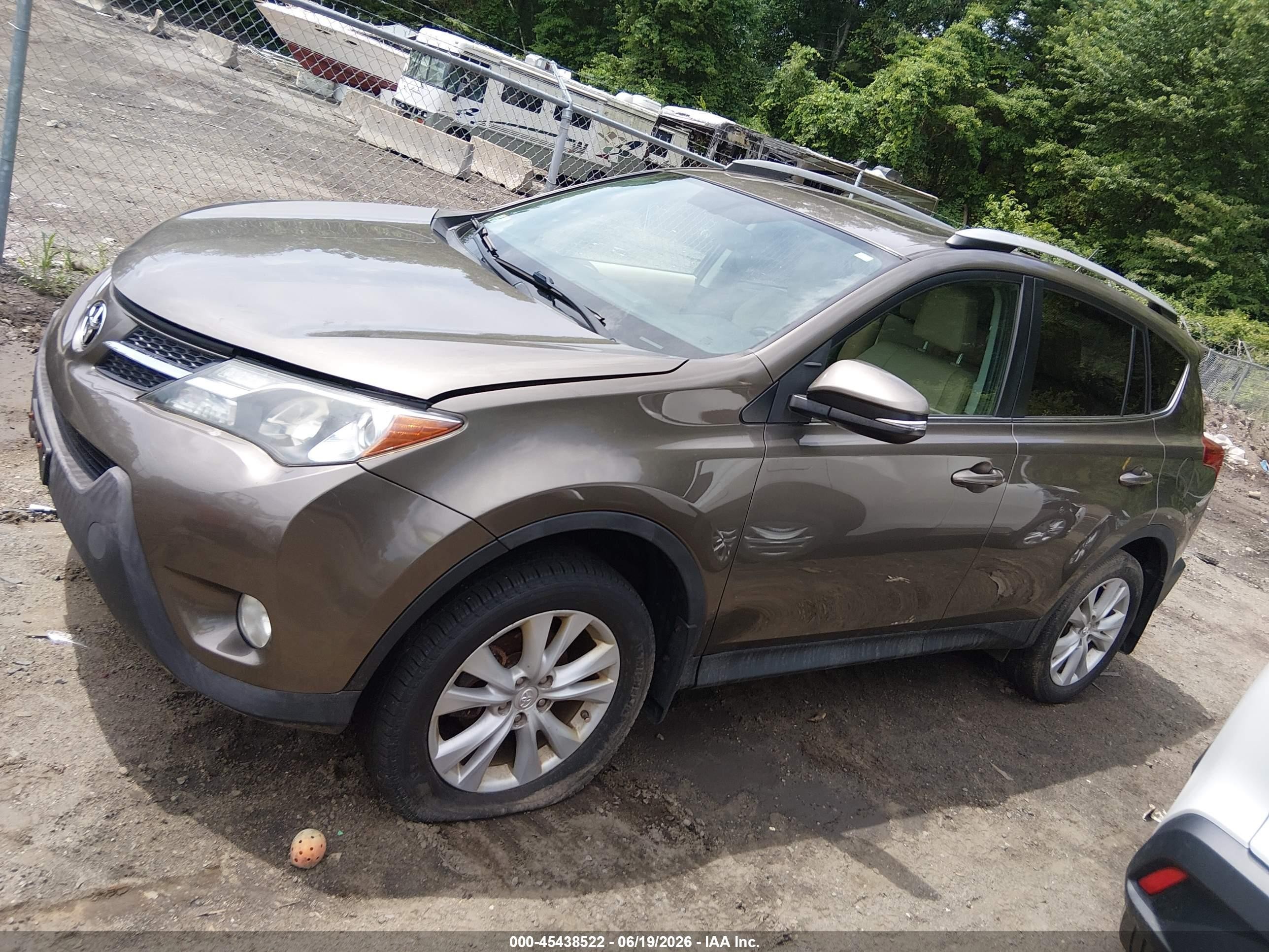 2013 Toyota Rav4 Limited Brown vin: 2T3DFREVXDW079428