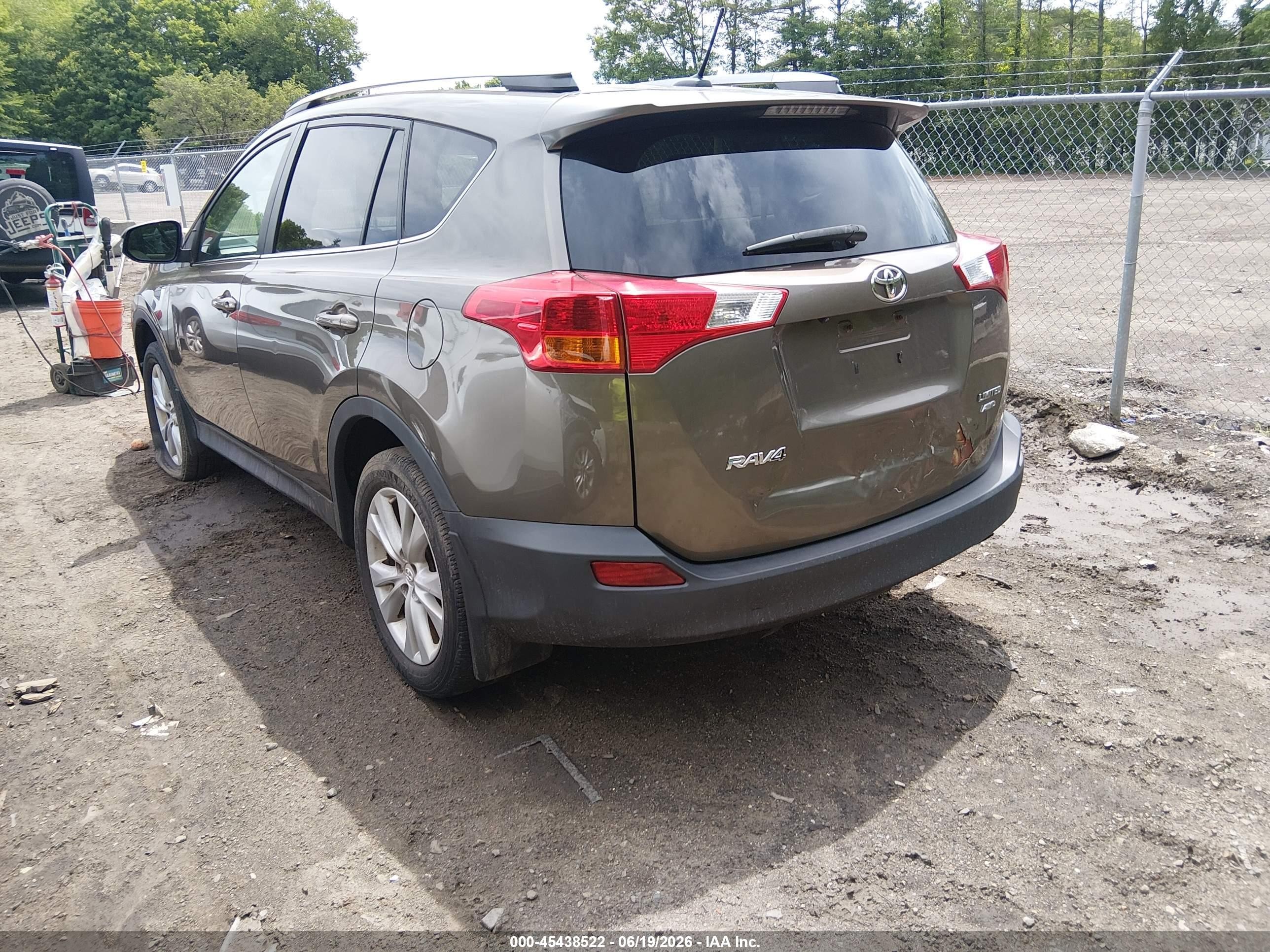 2013 Toyota Rav4 Limited Brown vin: 2T3DFREVXDW079428