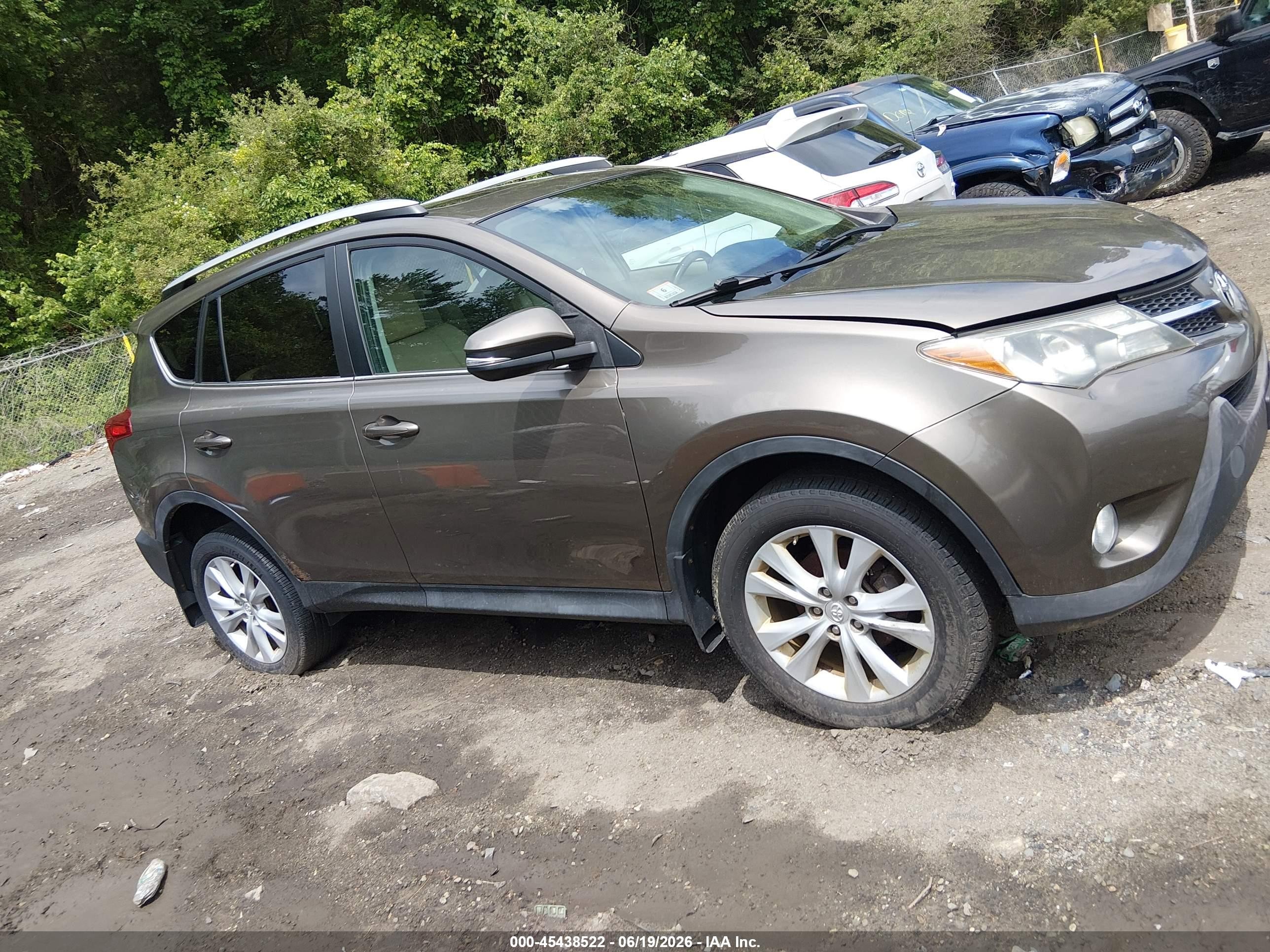 2013 Toyota Rav4 Limited Brown vin: 2T3DFREVXDW079428