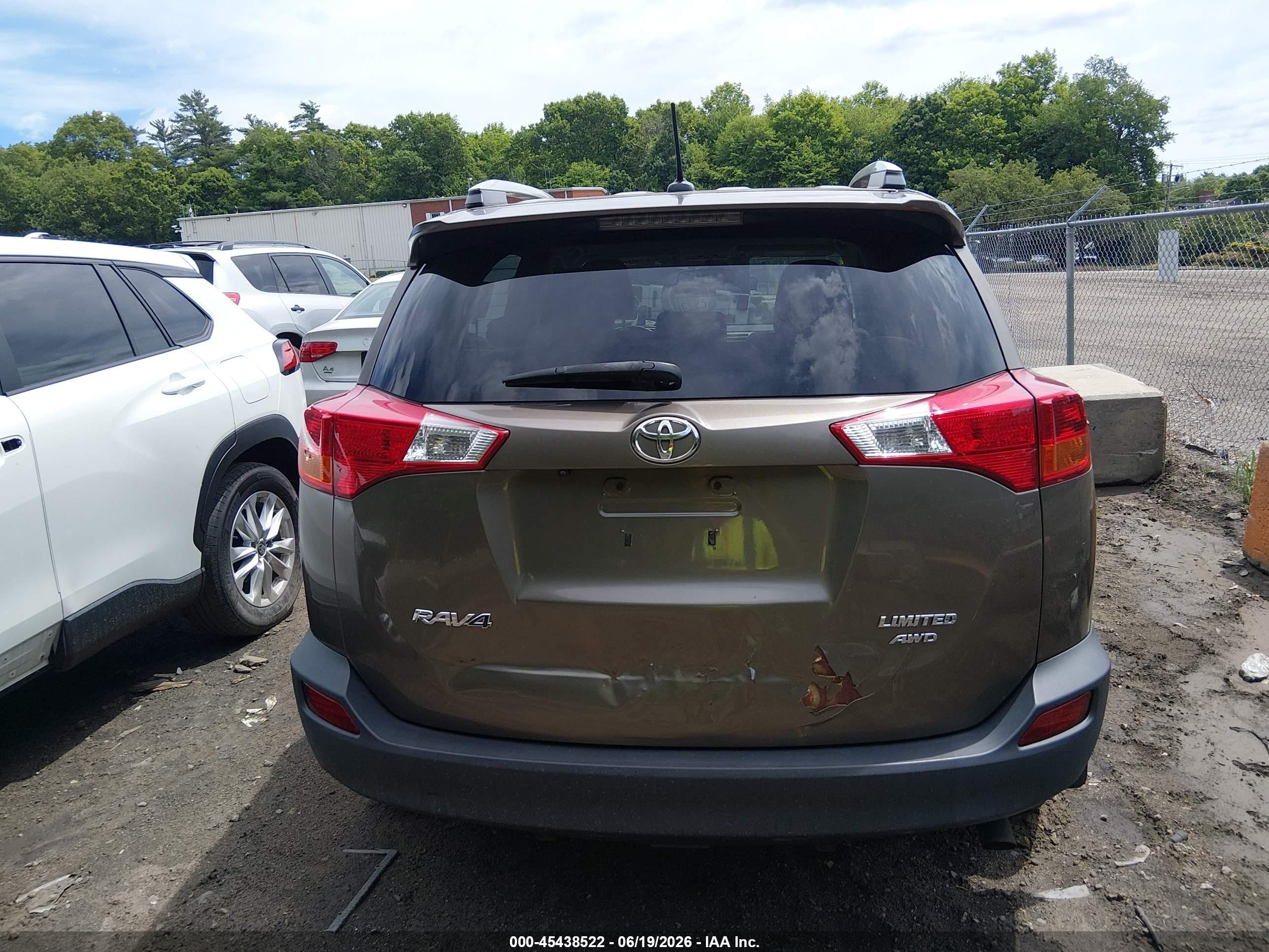 2013 Toyota Rav4 Limited Brown vin: 2T3DFREVXDW079428
