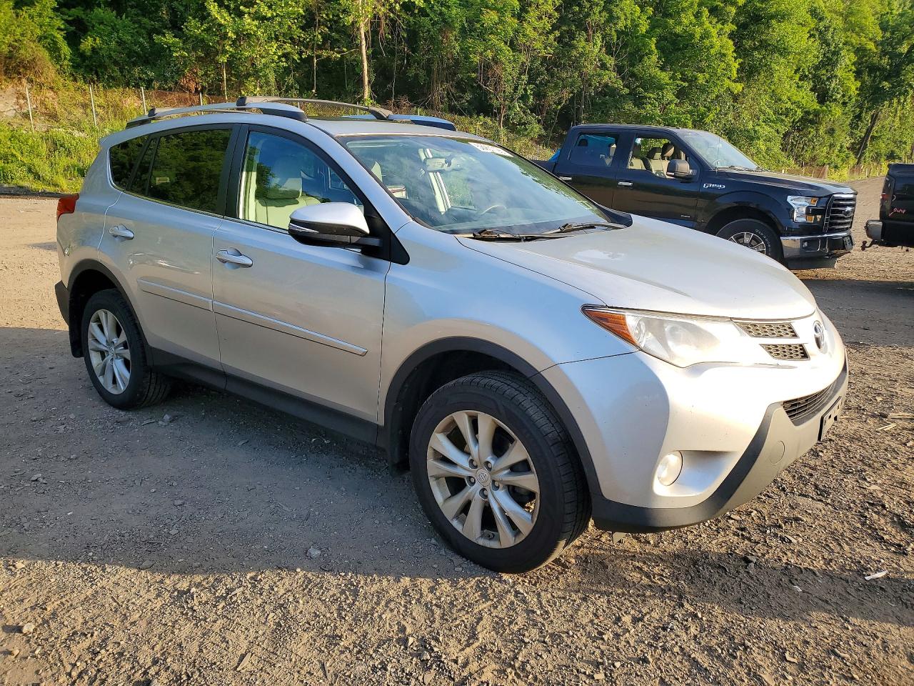 2013 Toyota Rav4 Limited Silver vin: 2T3DFREVXDW105882
