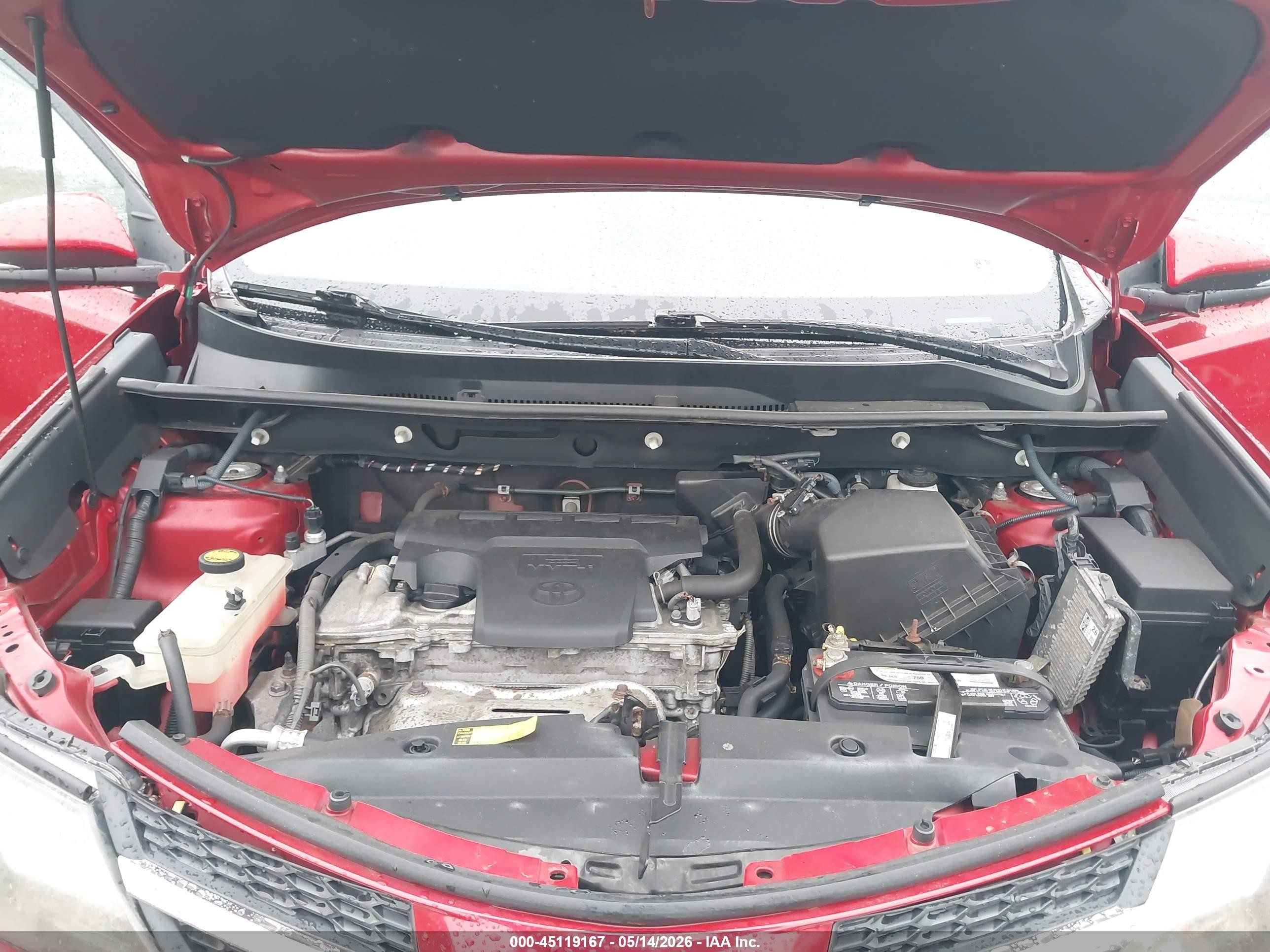 2013 Toyota Rav4 Limited Red vin: 2T3DFREVXDW110337