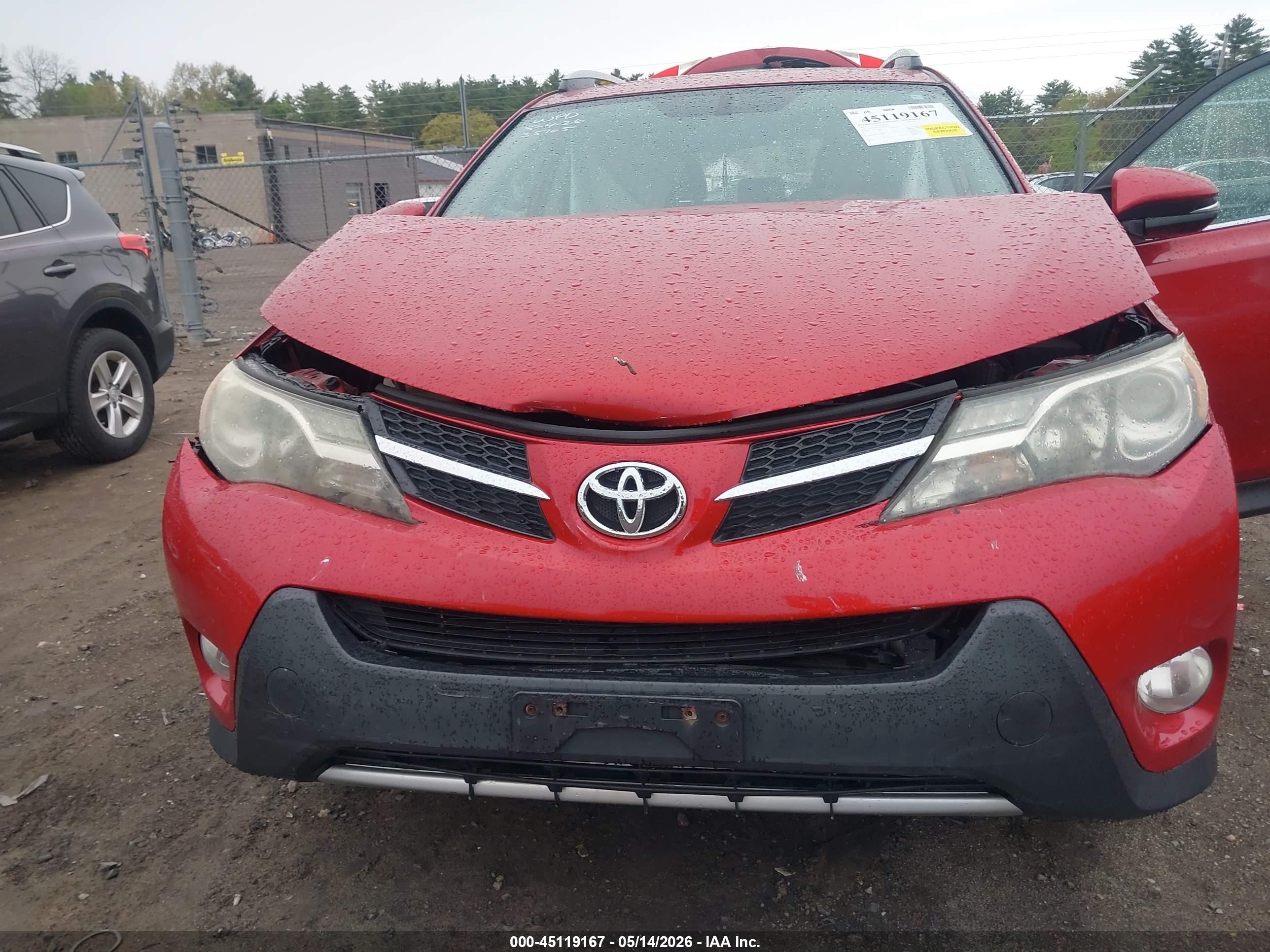 2013 Toyota Rav4 Limited Red vin: 2T3DFREVXDW110337