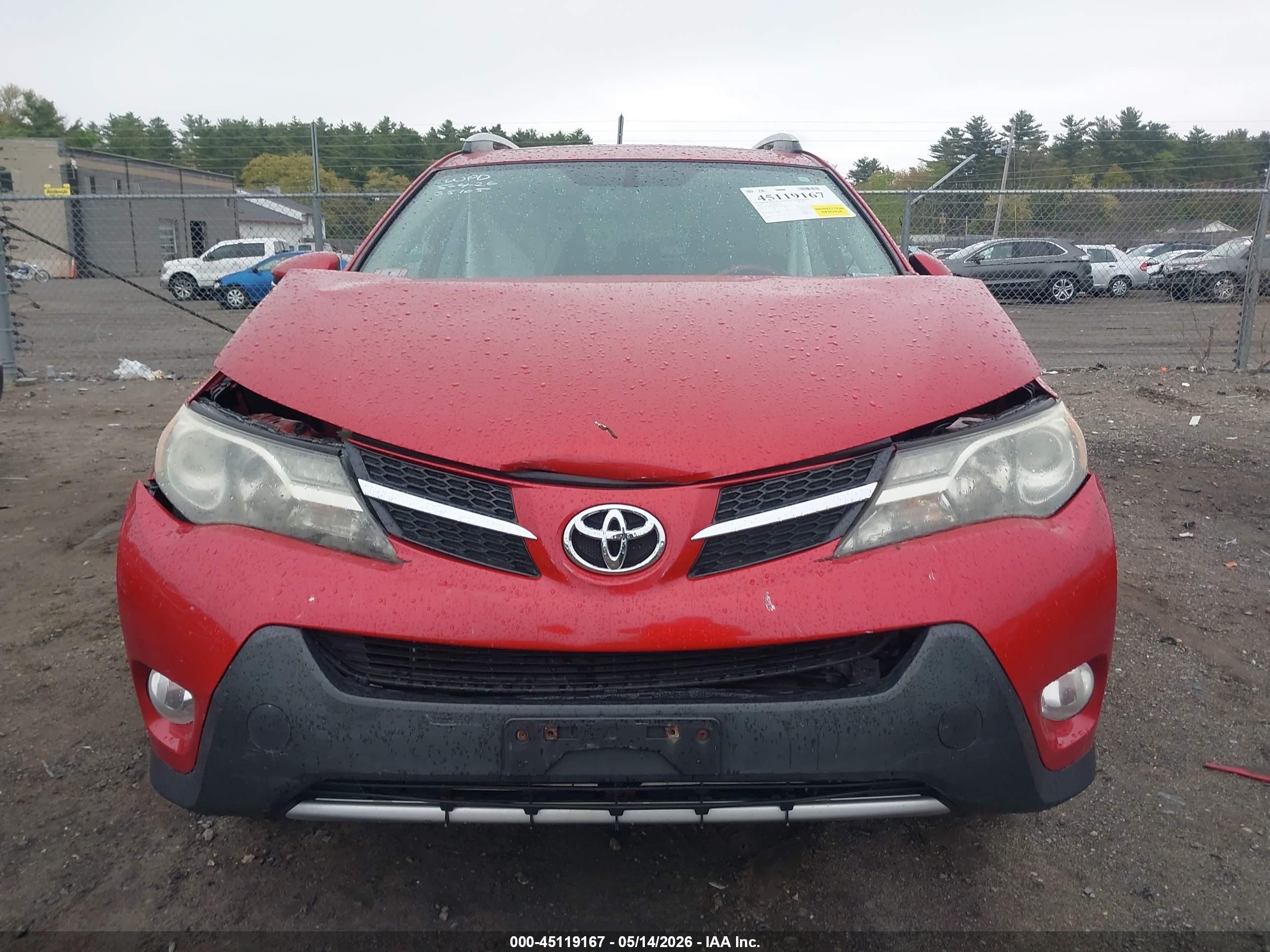 2013 Toyota Rav4 Limited Red vin: 2T3DFREVXDW110337