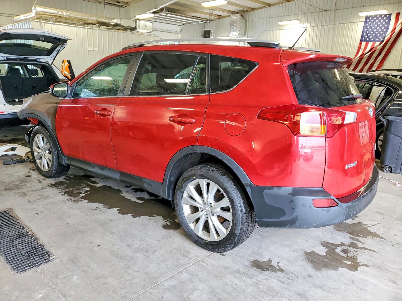2013 Toyota Rav4 Limited Red vin: 2T3DFREVXDW119457