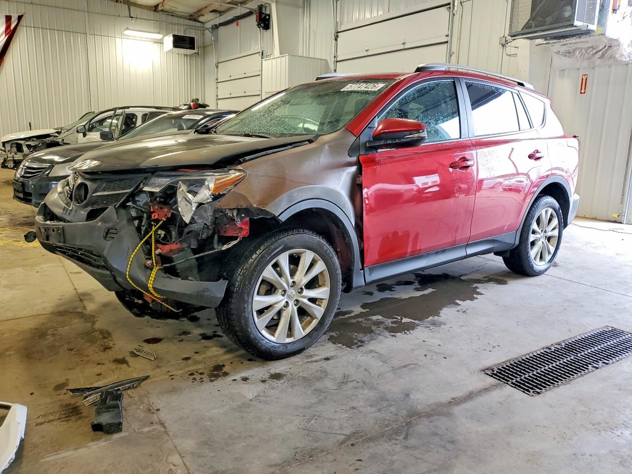 2013 Toyota Rav4 Limited Red vin: 2T3DFREVXDW119457
