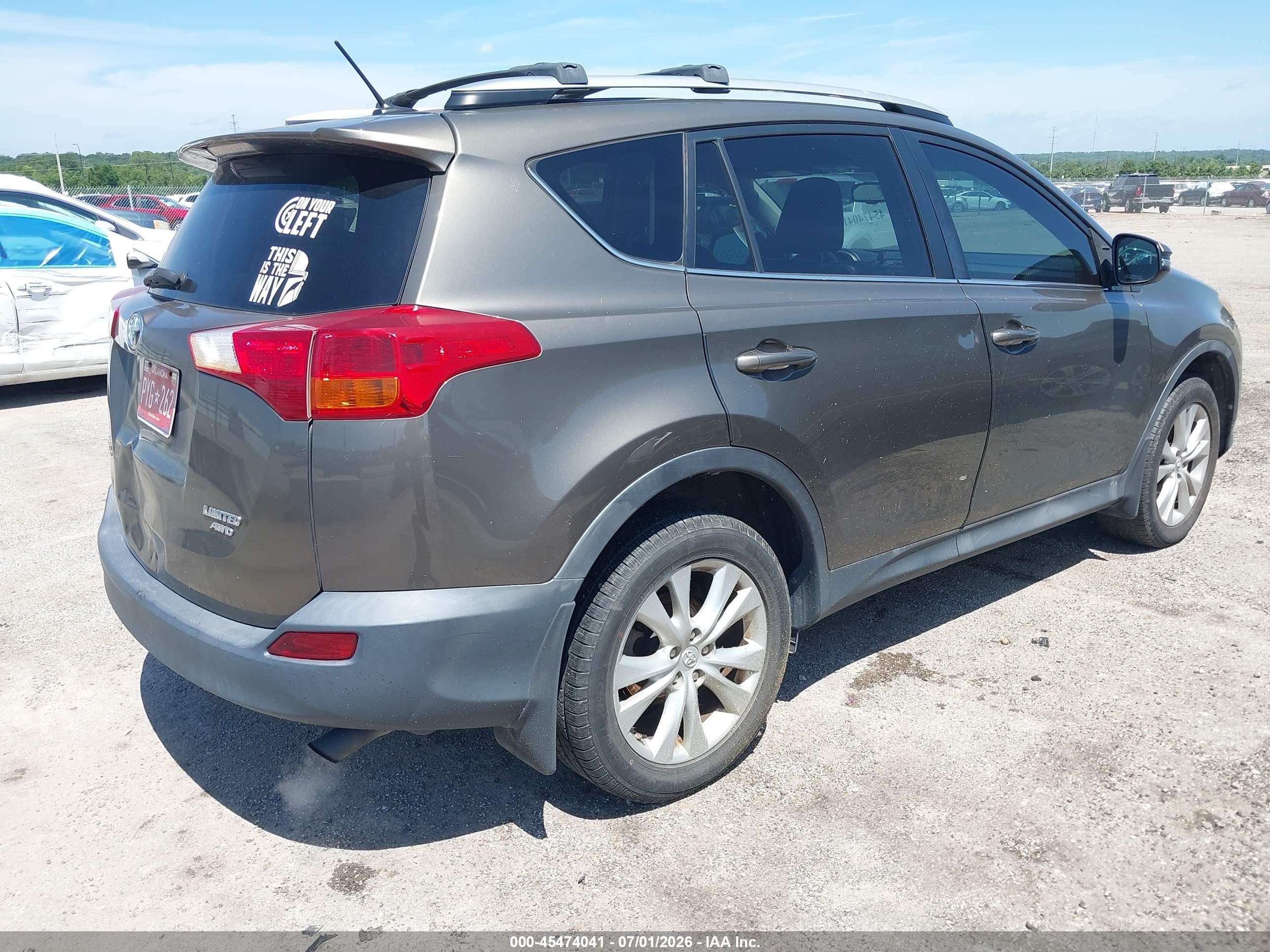 2013 Toyota Rav4 Limited Gray vin: 2T3DFREVXDW124982