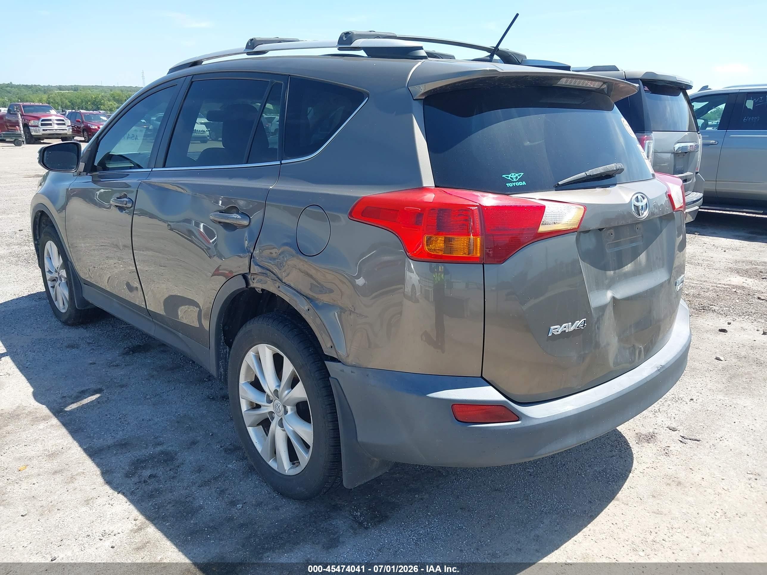 2013 Toyota Rav4 Limited Gray vin: 2T3DFREVXDW124982