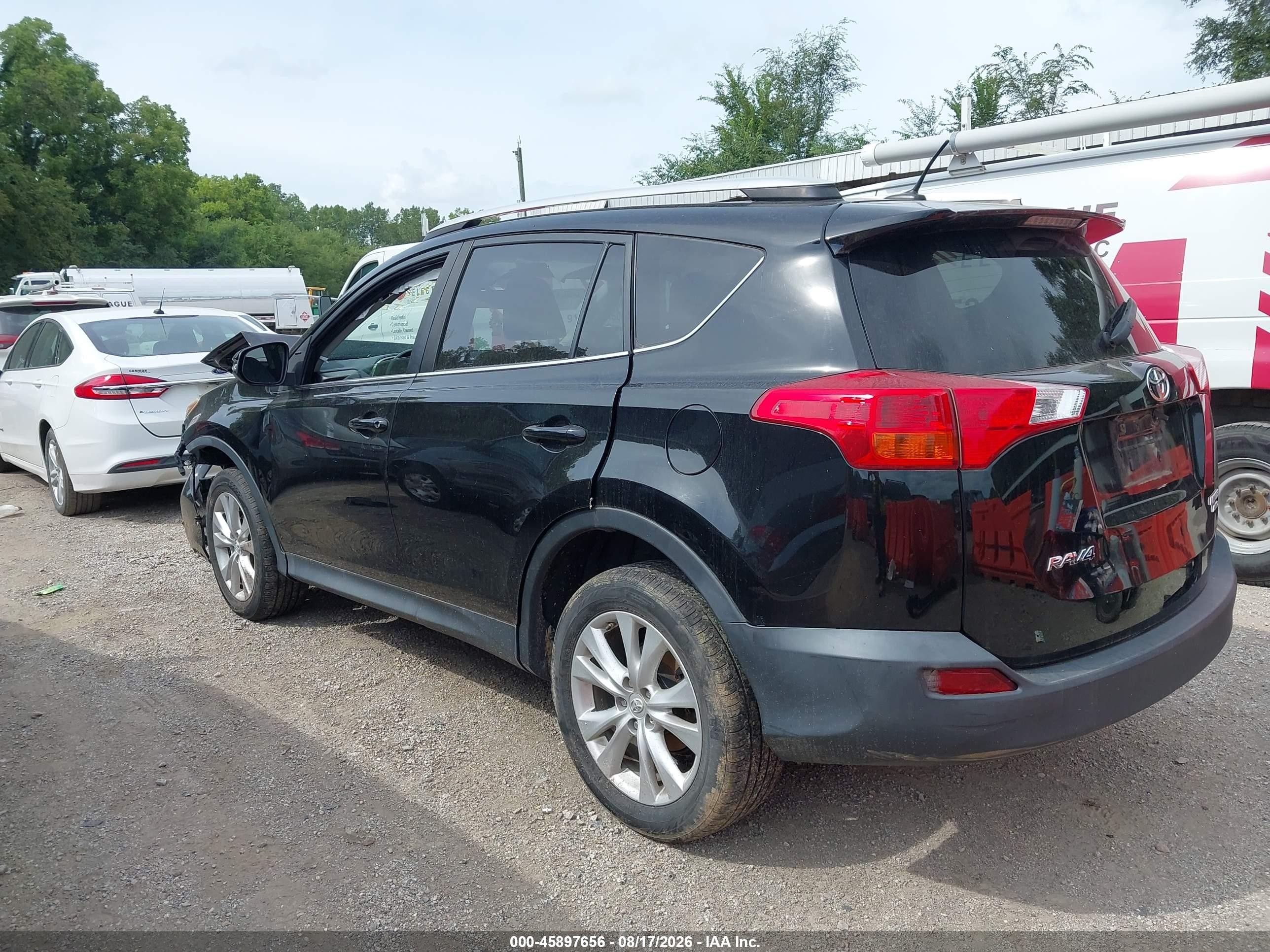 2014 Toyota Rav4 Limited Black vin: 2T3DFREVXEW127091