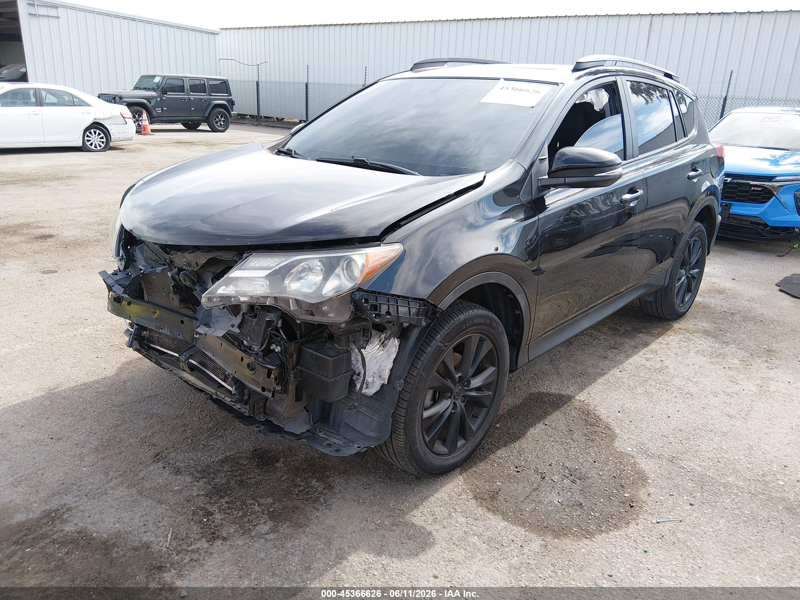 2014 Toyota Rav4 Limited Black vin: 2T3DFREVXEW139886