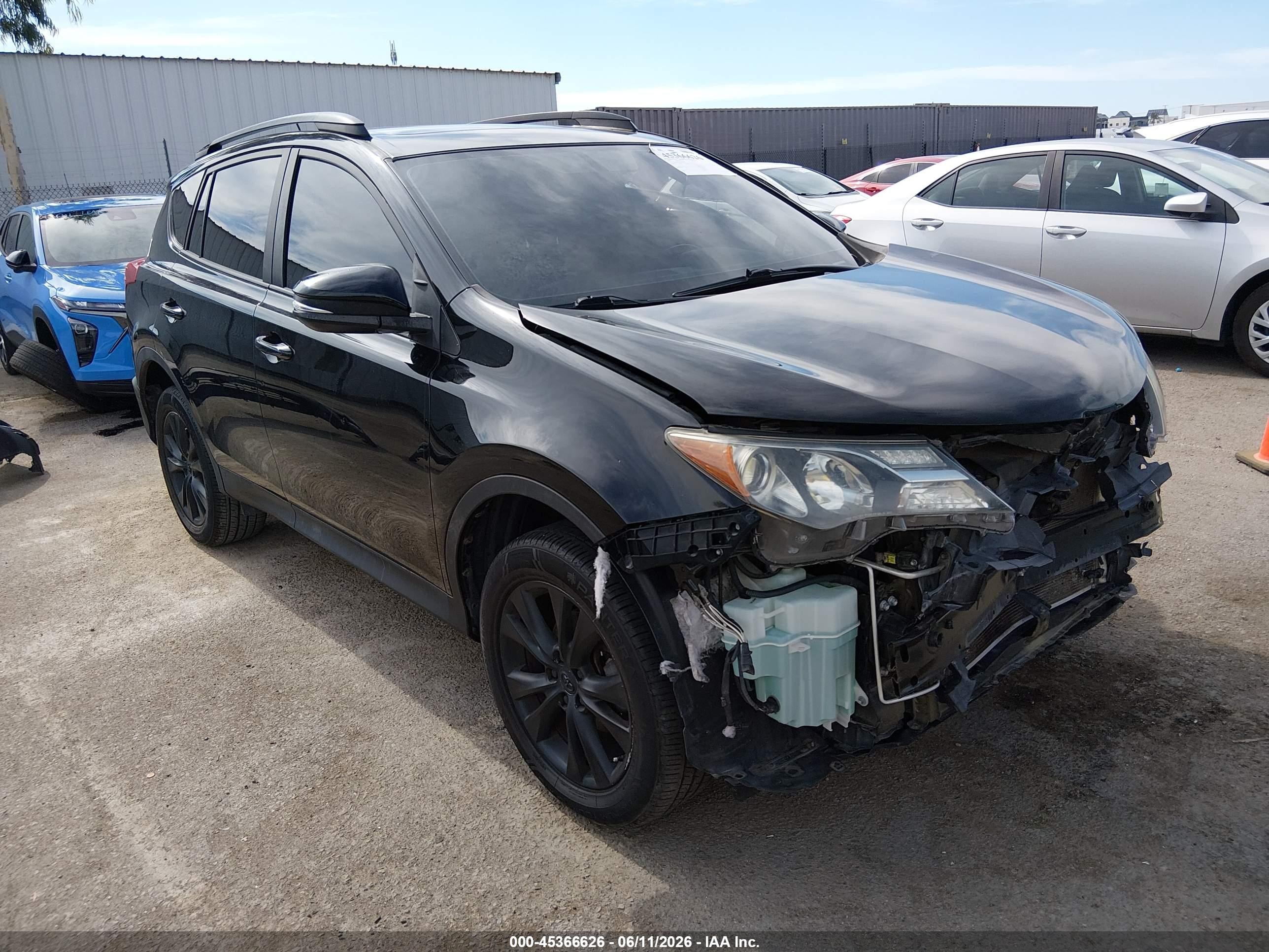 2014 Toyota Rav4 Limited Black vin: 2T3DFREVXEW139886