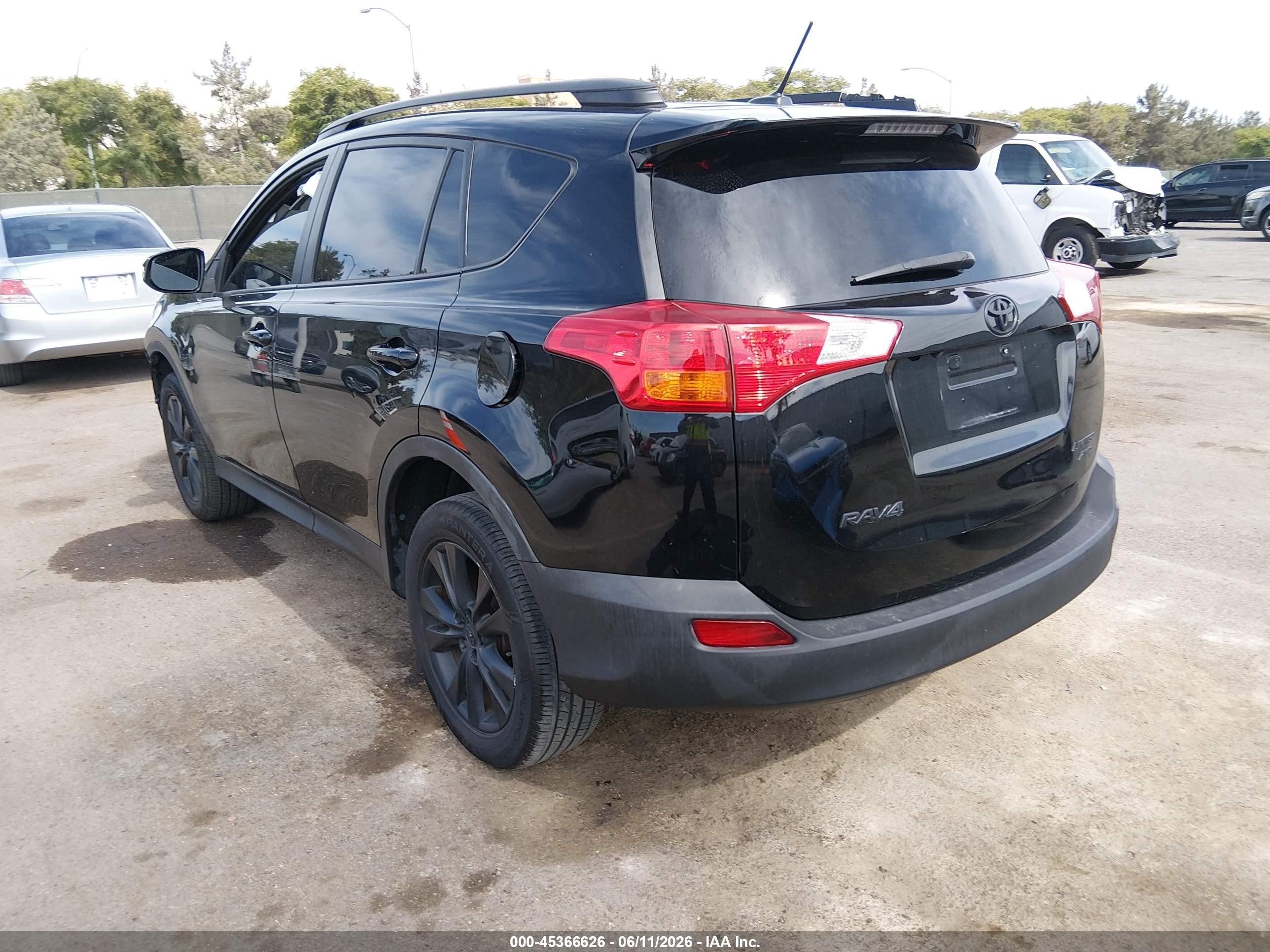 2014 Toyota Rav4 Limited Black vin: 2T3DFREVXEW139886