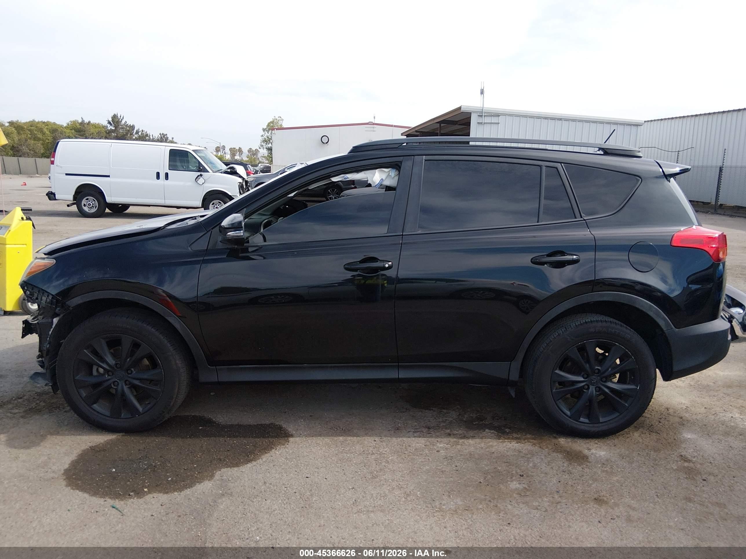 2014 Toyota Rav4 Limited Black vin: 2T3DFREVXEW139886