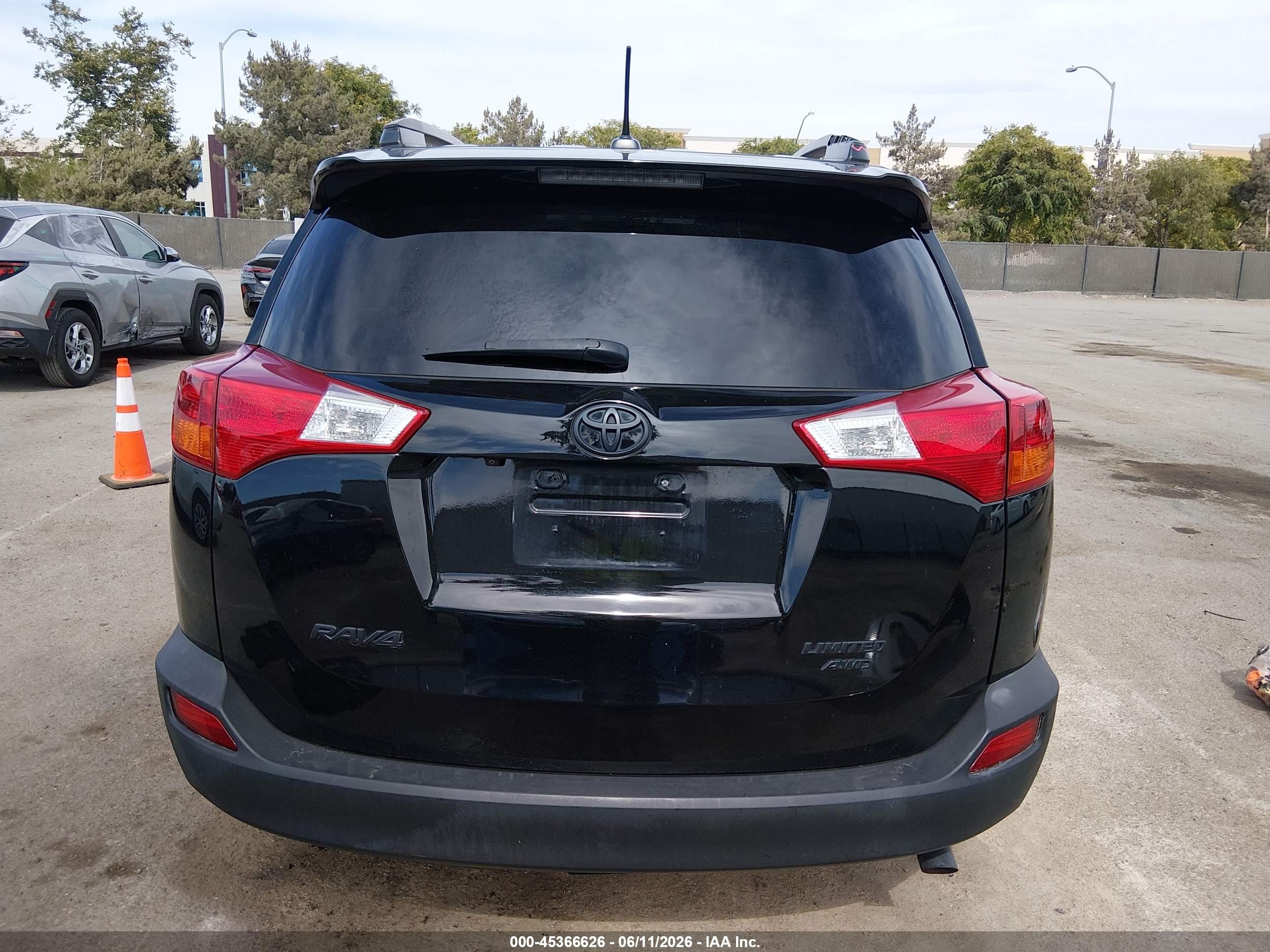 2014 Toyota Rav4 Limited Black vin: 2T3DFREVXEW139886