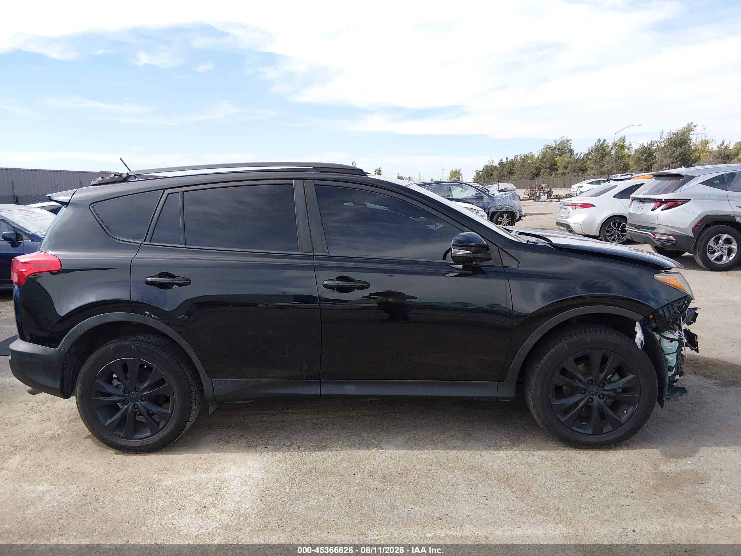 2014 Toyota Rav4 Limited Black vin: 2T3DFREVXEW139886
