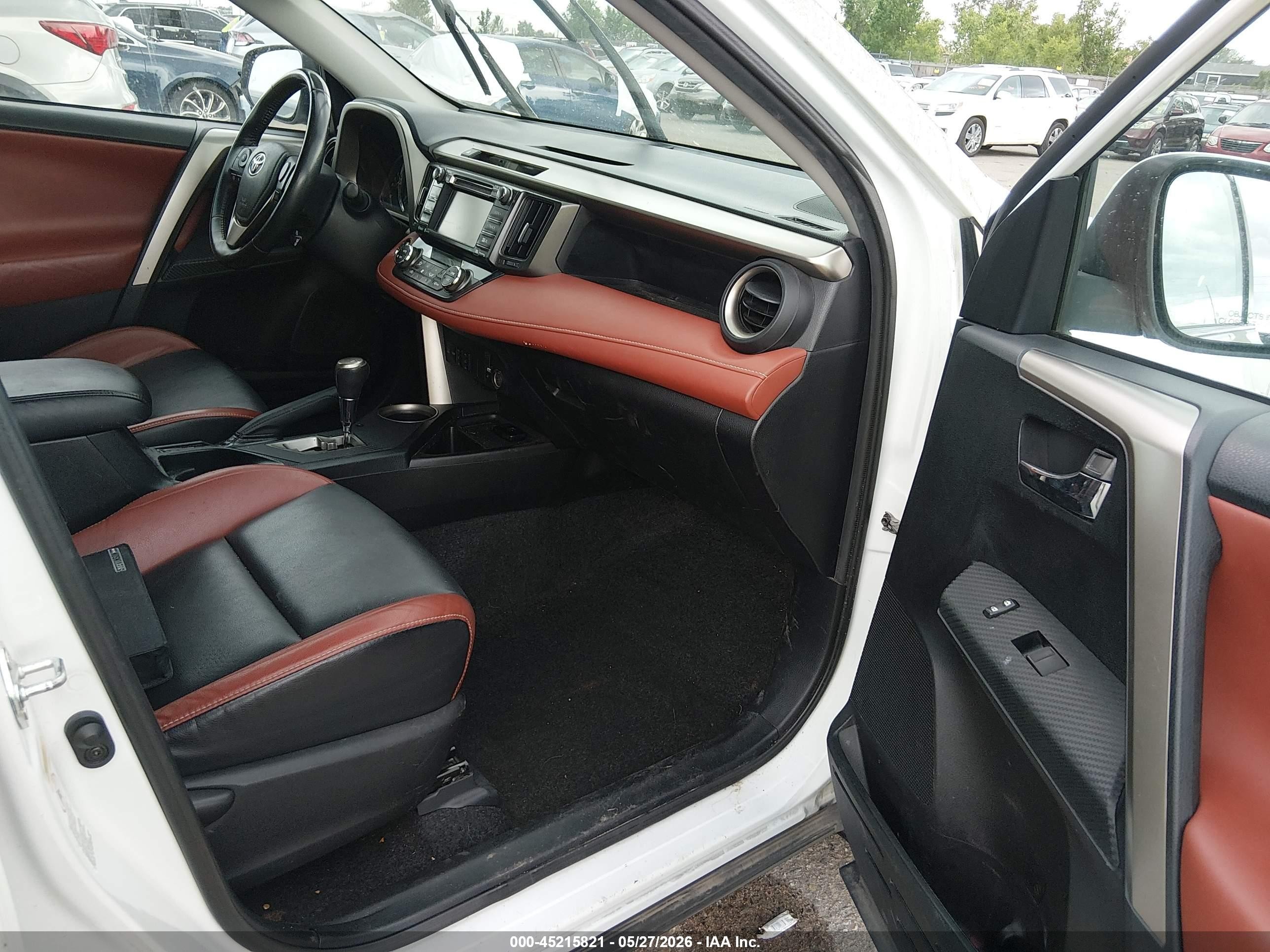 2014 Toyota Rav4 Limited White vin: 2T3DFREVXEW144215