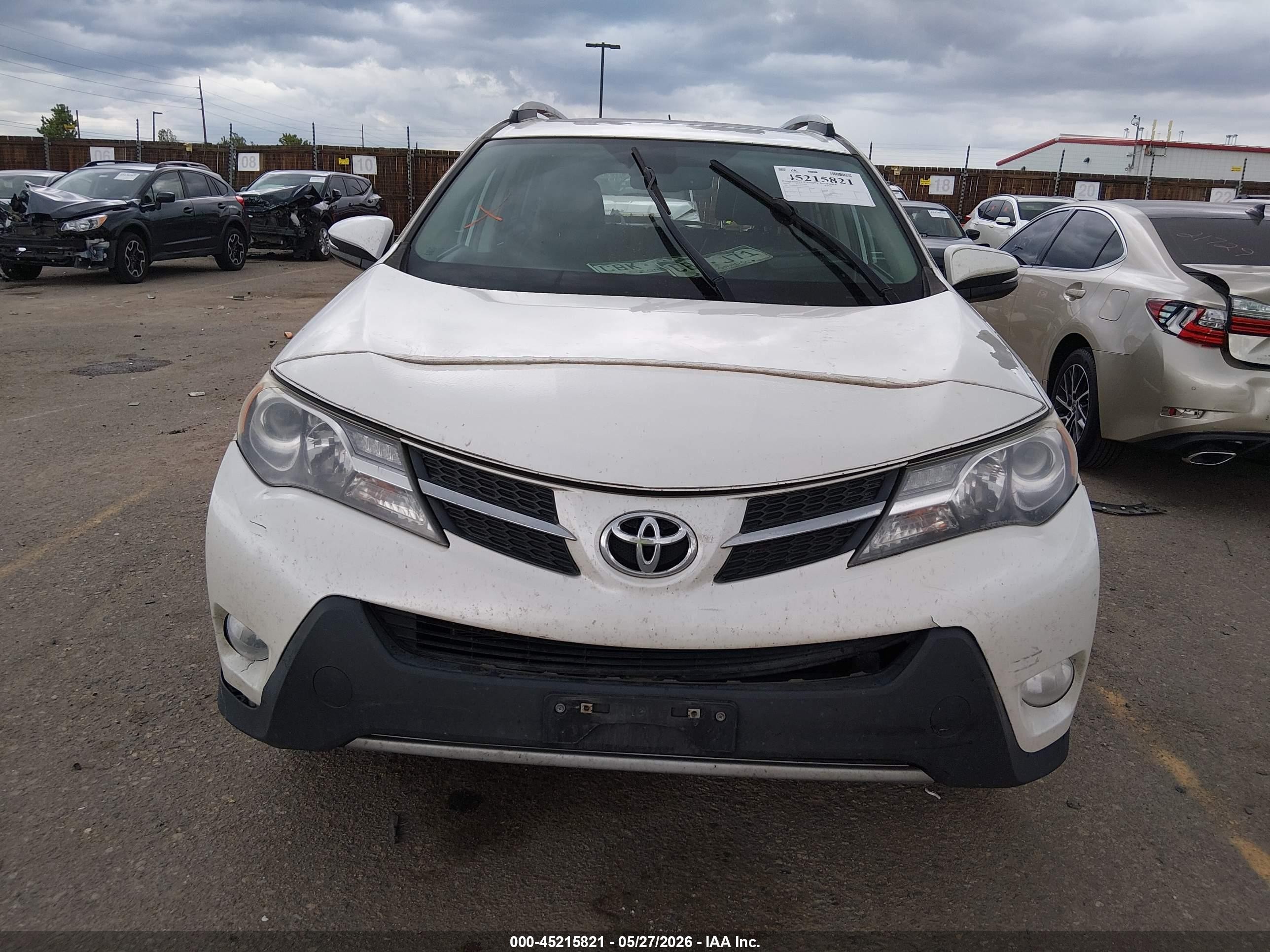 2014 Toyota Rav4 Limited White vin: 2T3DFREVXEW144215