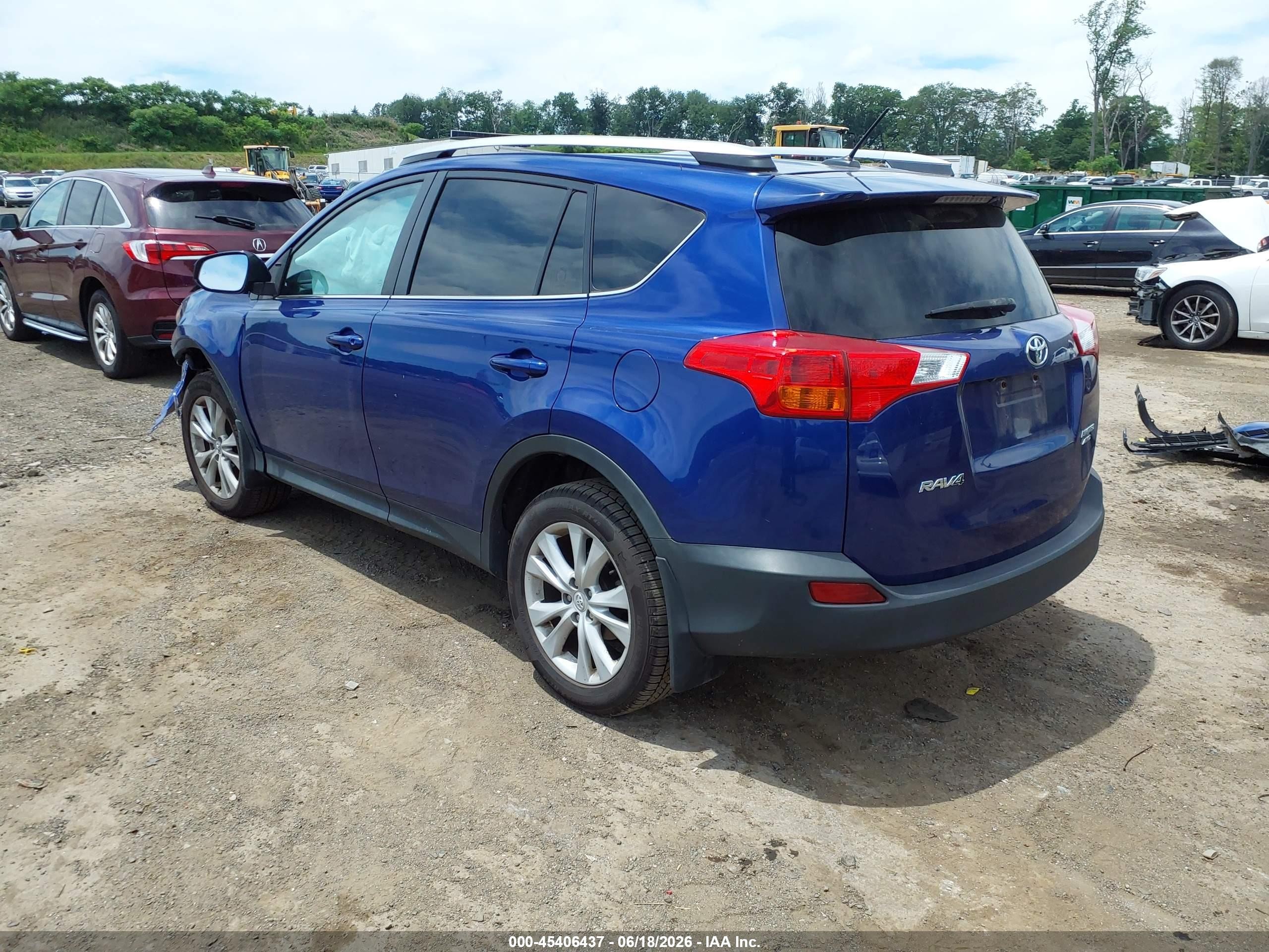 2014 Toyota Rav4 Limited Dark Blue vin: 2T3DFREVXEW148264