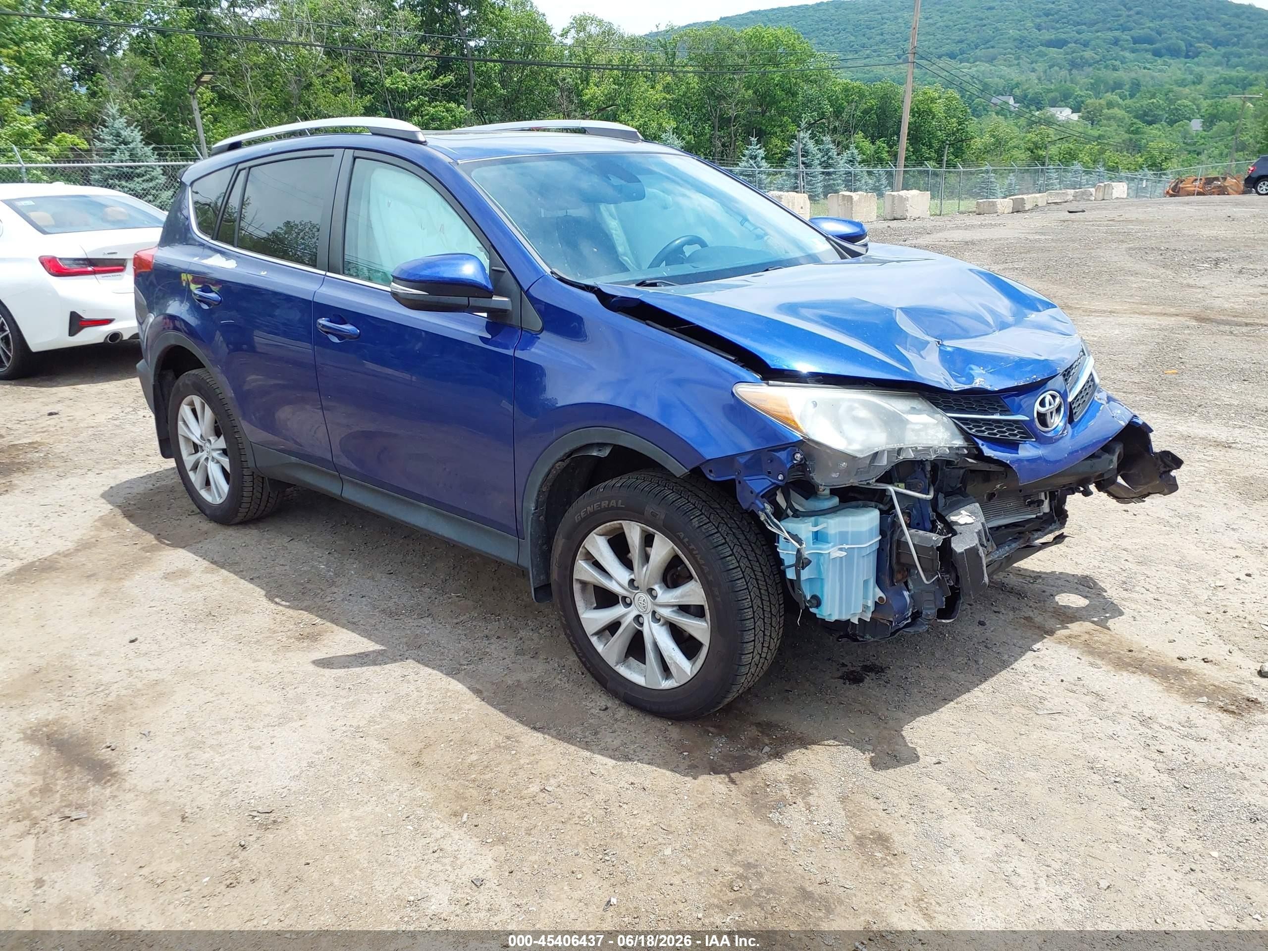 2014 Toyota Rav4 Limited Dark Blue vin: 2T3DFREVXEW148264