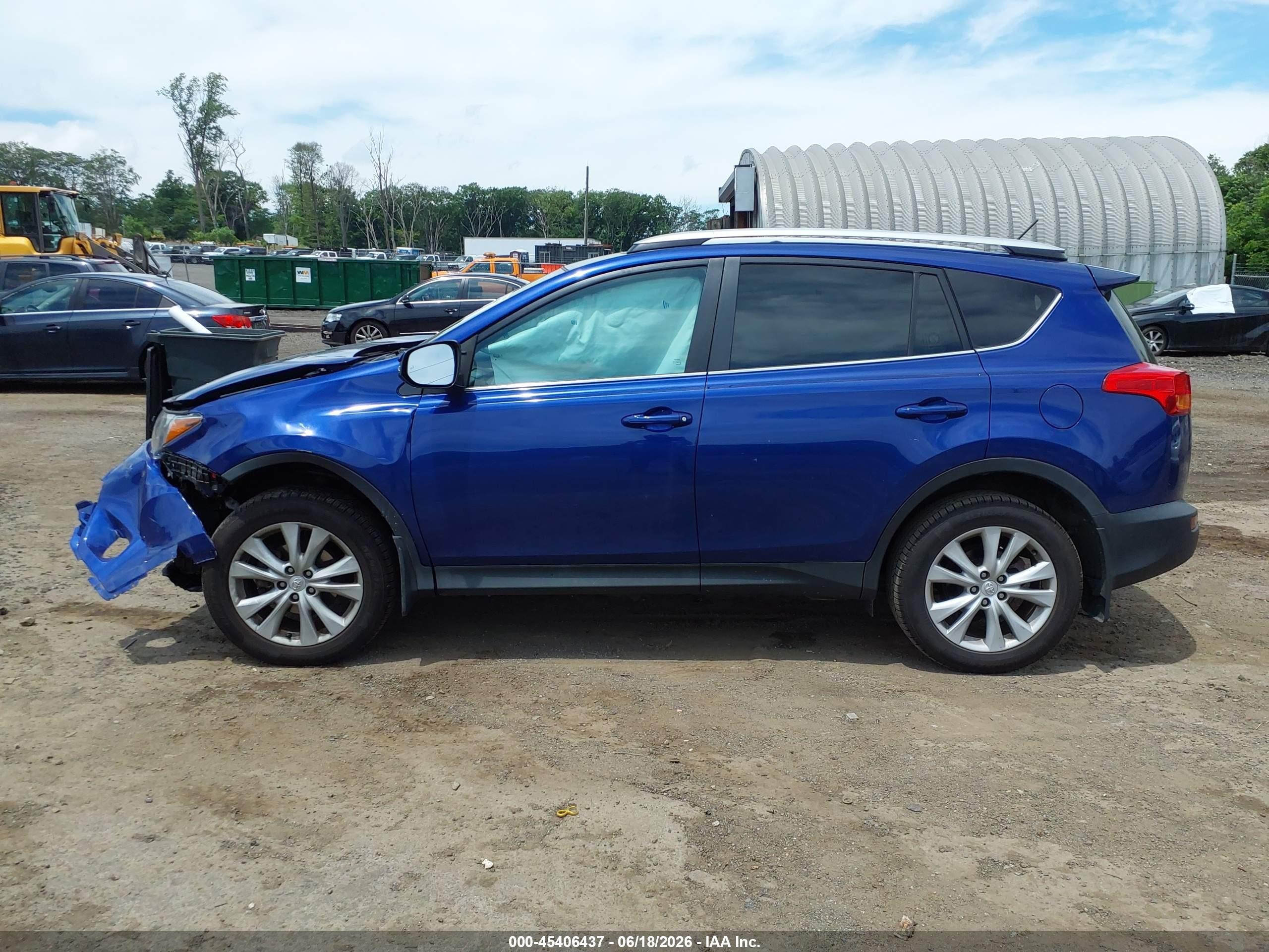 2014 Toyota Rav4 Limited Dark Blue vin: 2T3DFREVXEW148264