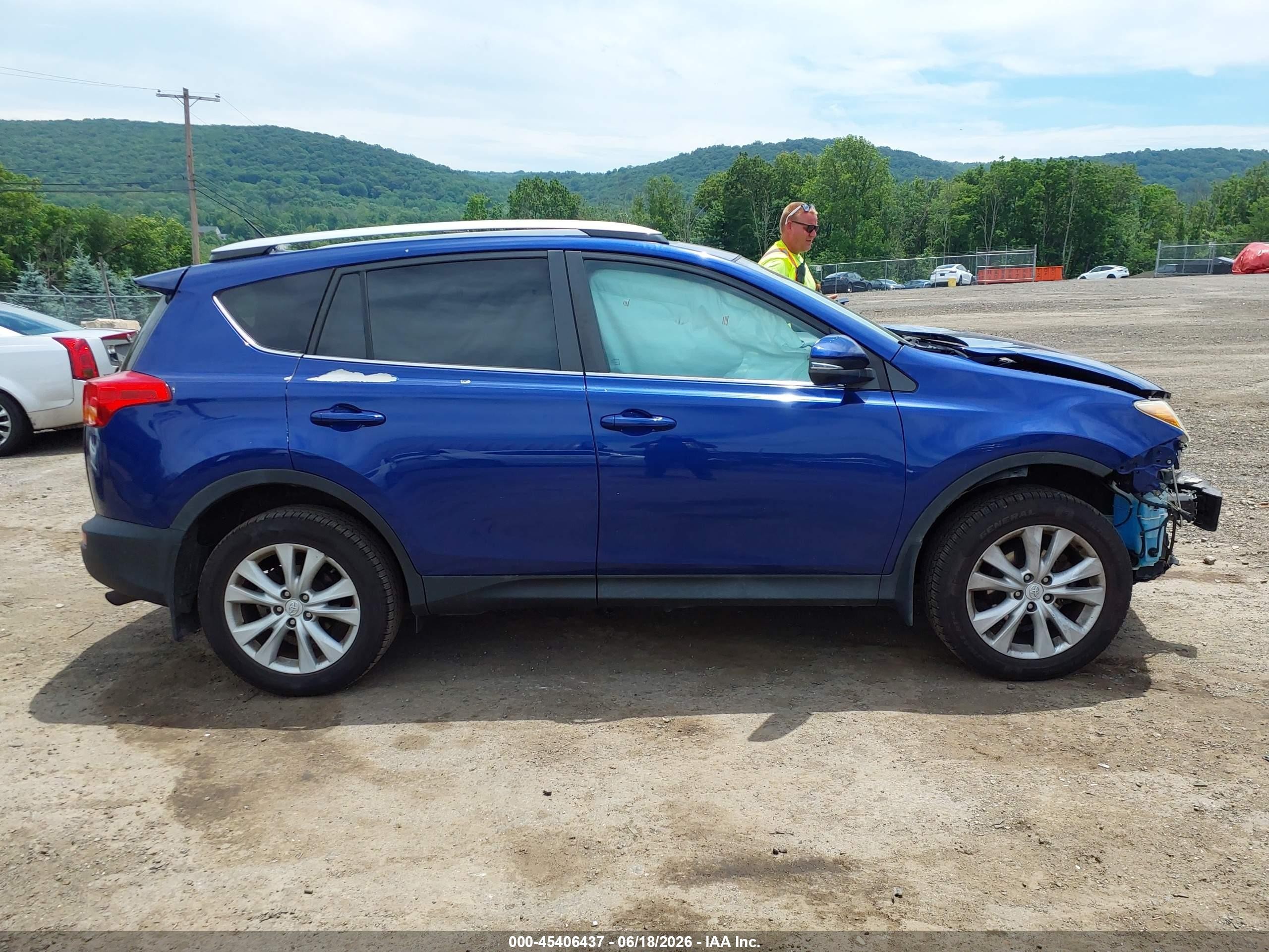 2014 Toyota Rav4 Limited Dark Blue vin: 2T3DFREVXEW148264