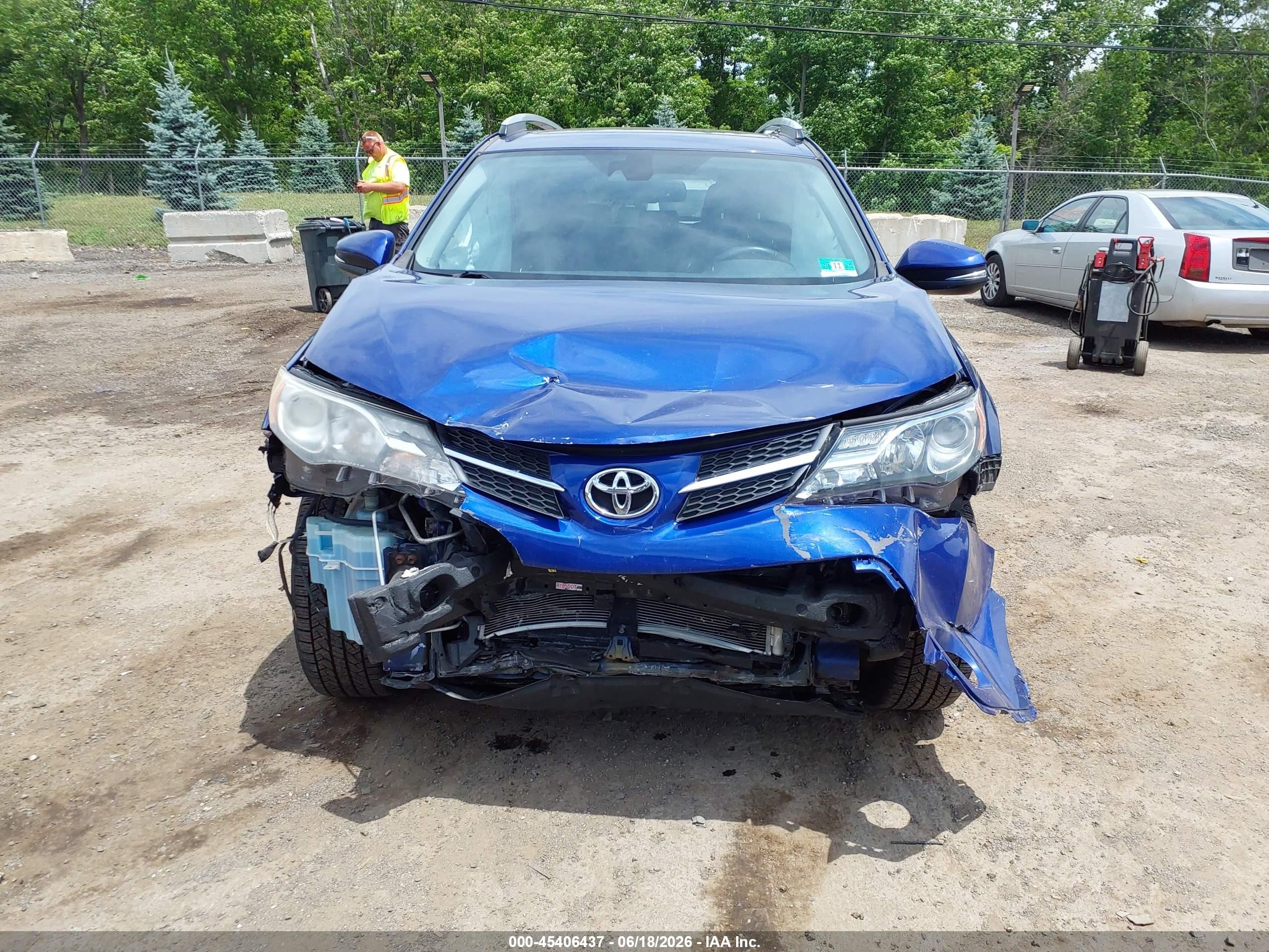 2014 Toyota Rav4 Limited Dark Blue vin: 2T3DFREVXEW148264