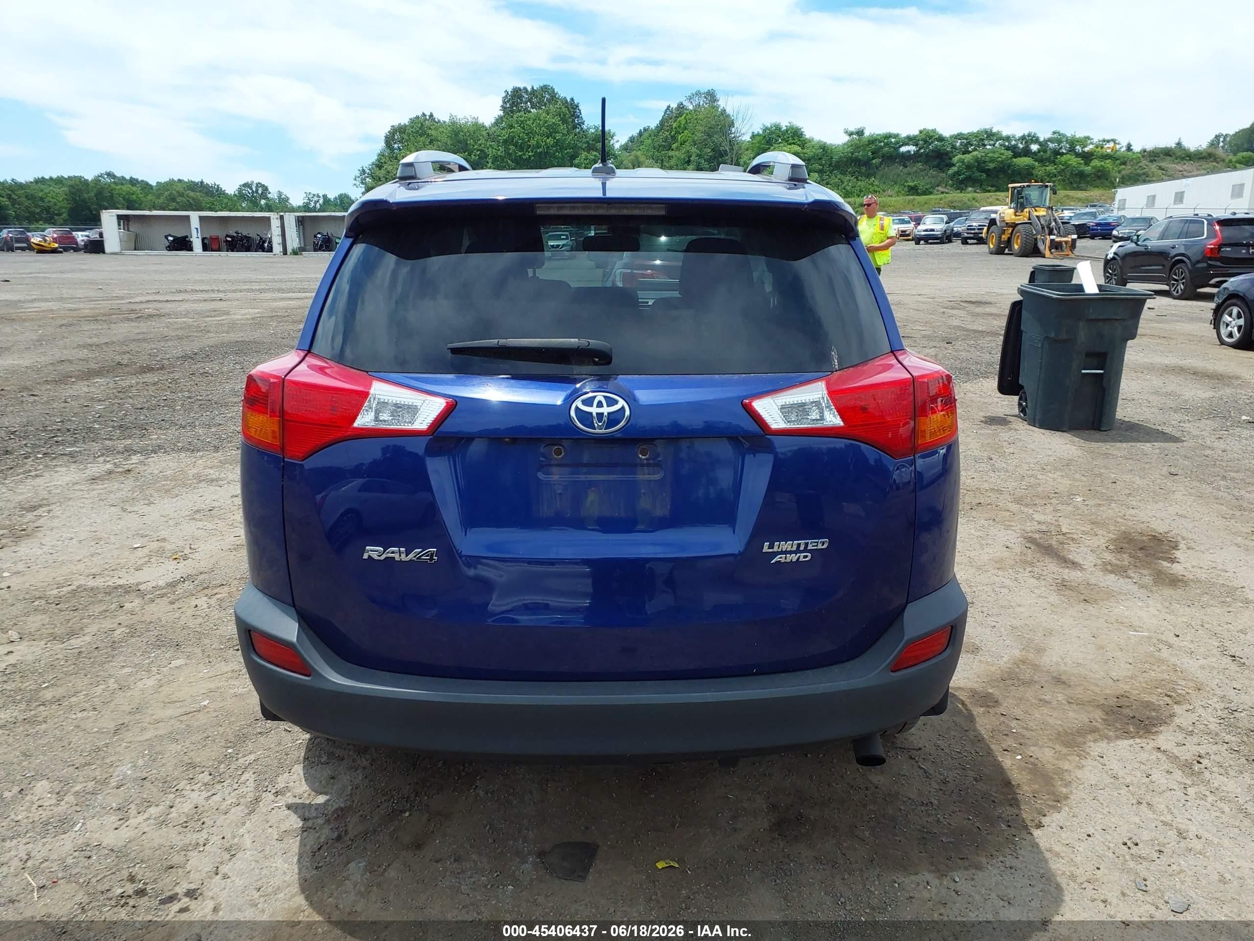 2014 Toyota Rav4 Limited Dark Blue vin: 2T3DFREVXEW148264