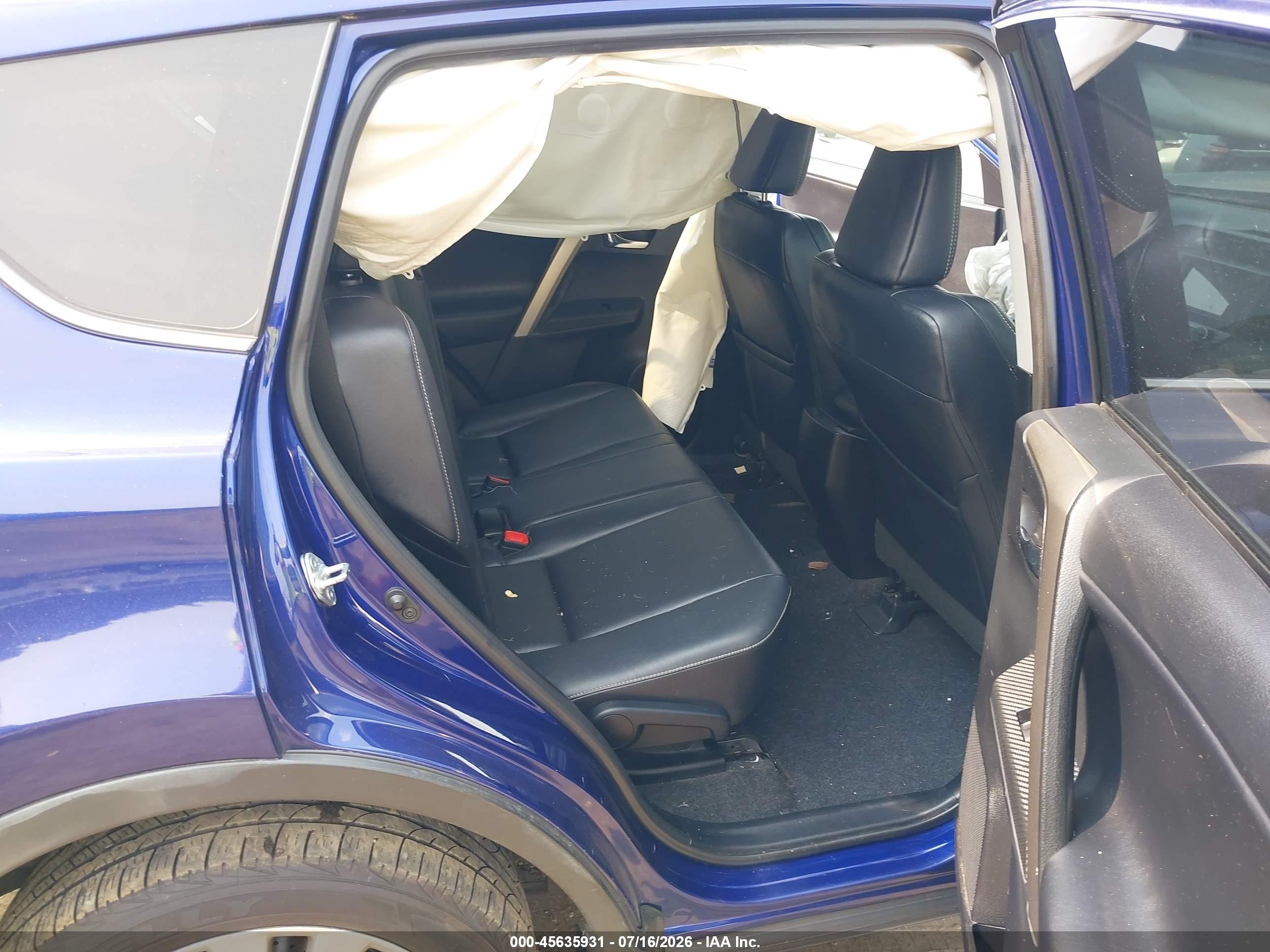 2014 Toyota Rav4 Limited Blue vin: 2T3DFREVXEW150399