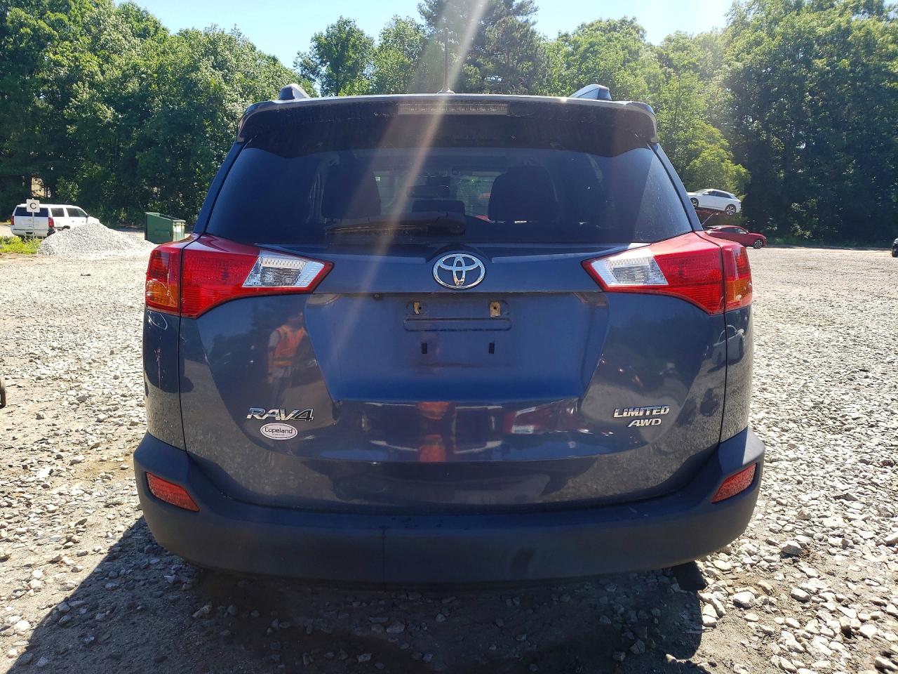 2014 Toyota Rav4 Limited Blue vin: 2T3DFREVXEW182480