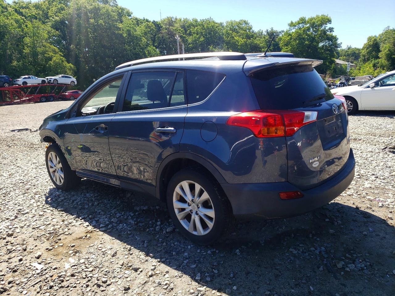 2014 Toyota Rav4 Limited Blue vin: 2T3DFREVXEW182480