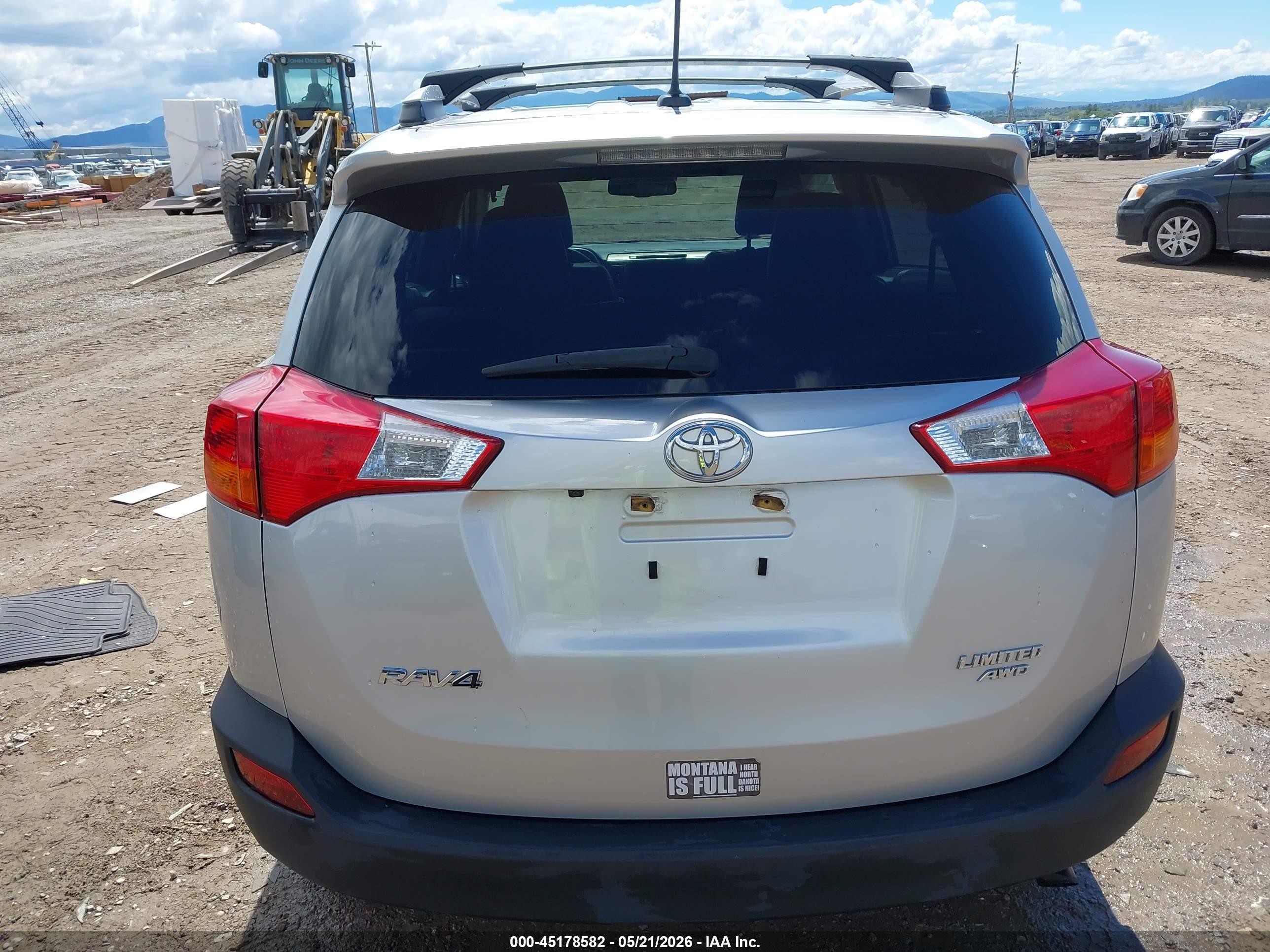 2014 Toyota Rav4 Limited Silver vin: 2T3DFREVXEW188893