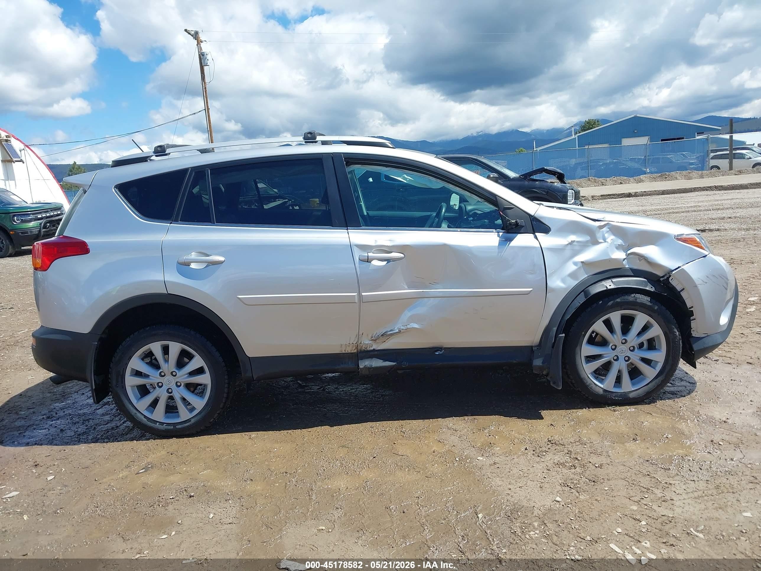 2014 Toyota Rav4 Limited Silver vin: 2T3DFREVXEW188893
