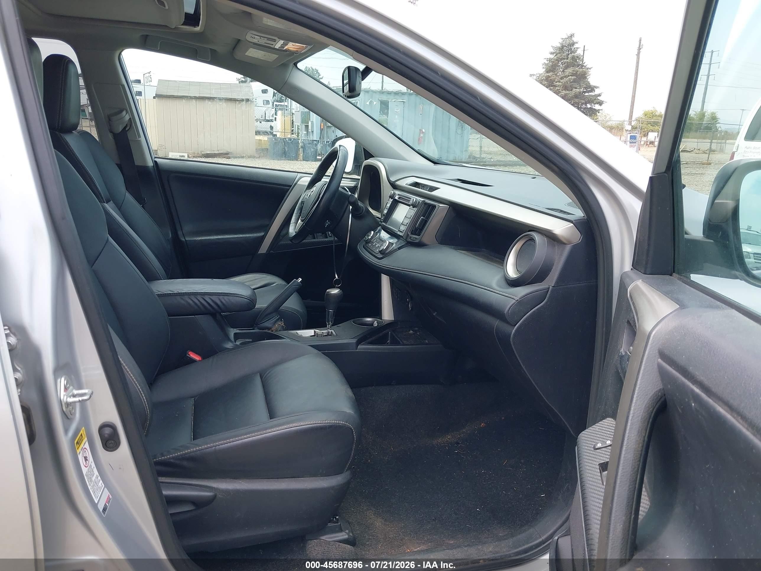 2014 Toyota Rav4 Limited Silver vin: 2T3DFREVXEW200685