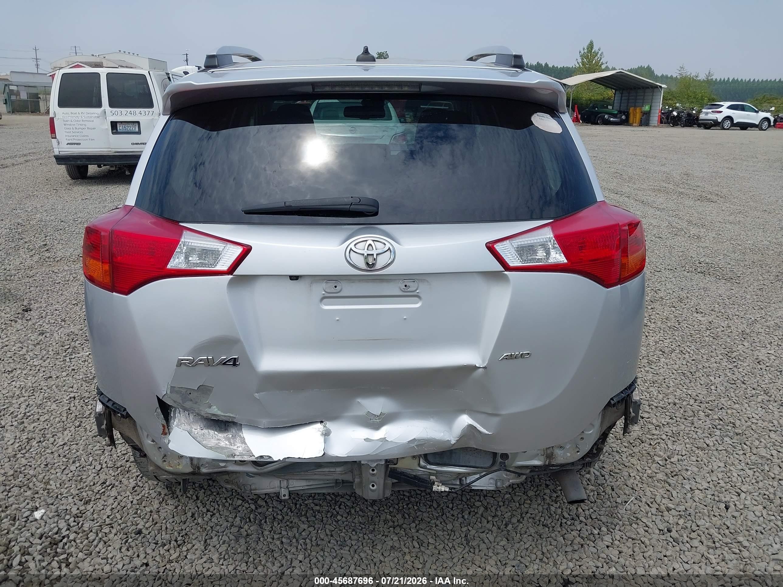 2014 Toyota Rav4 Limited Silver vin: 2T3DFREVXEW200685