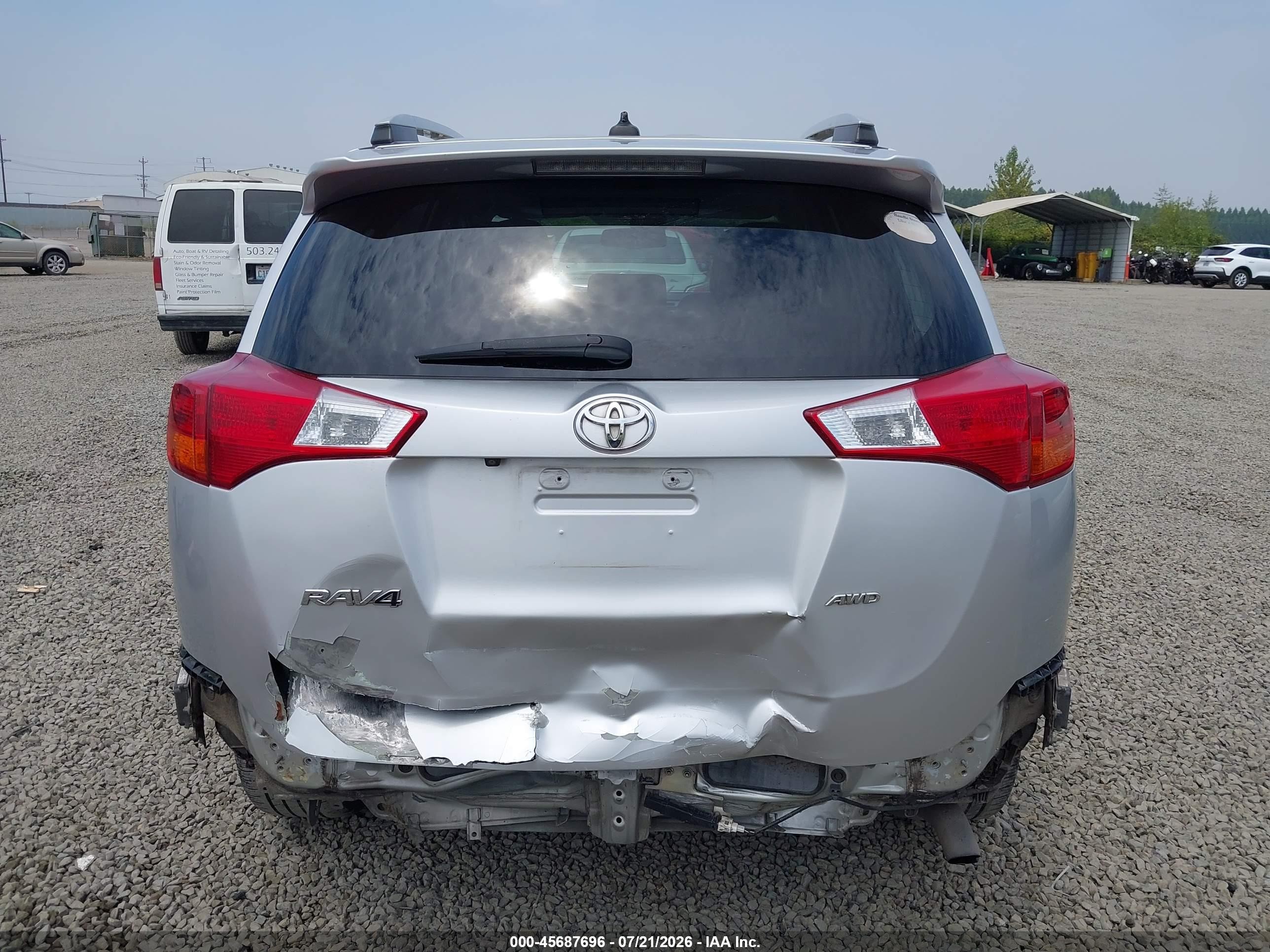 2014 Toyota Rav4 Limited Silver vin: 2T3DFREVXEW200685
