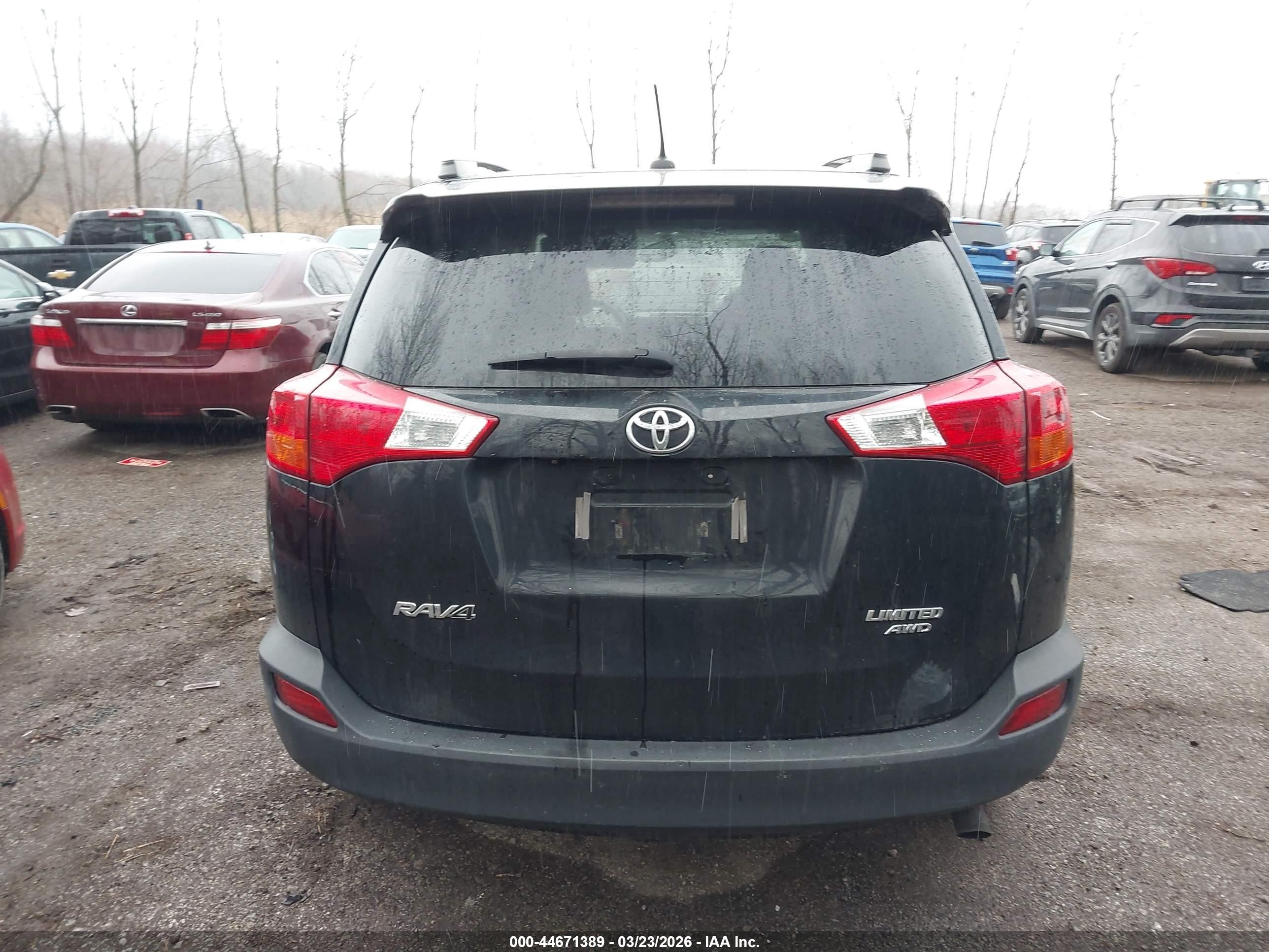 2014 Toyota Rav4 Limited Black vin: 2T3DFREVXEW206891